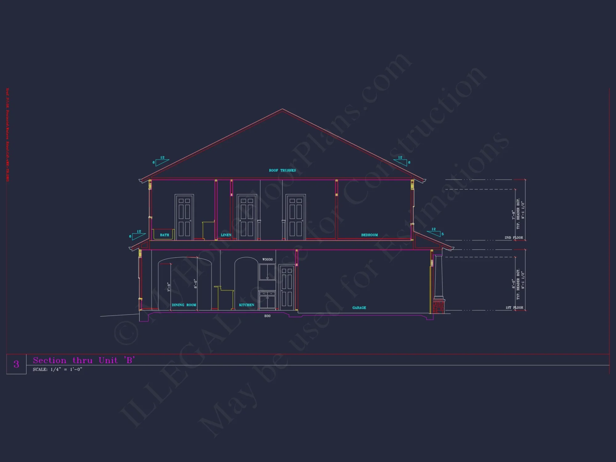 Spacious 6-Bedroom Townhome Plan
