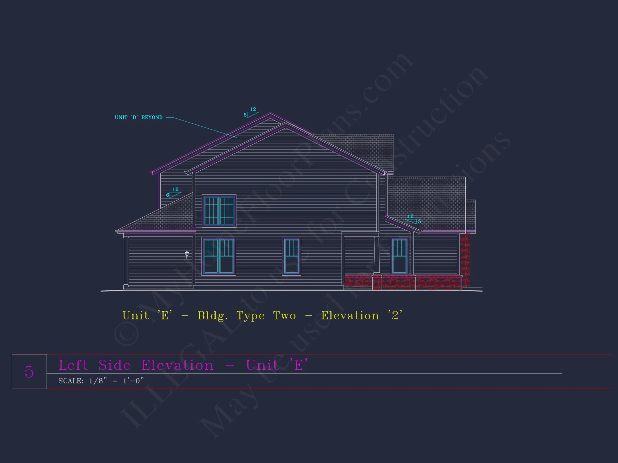 Spacious 6-Bedroom Townhome Plan