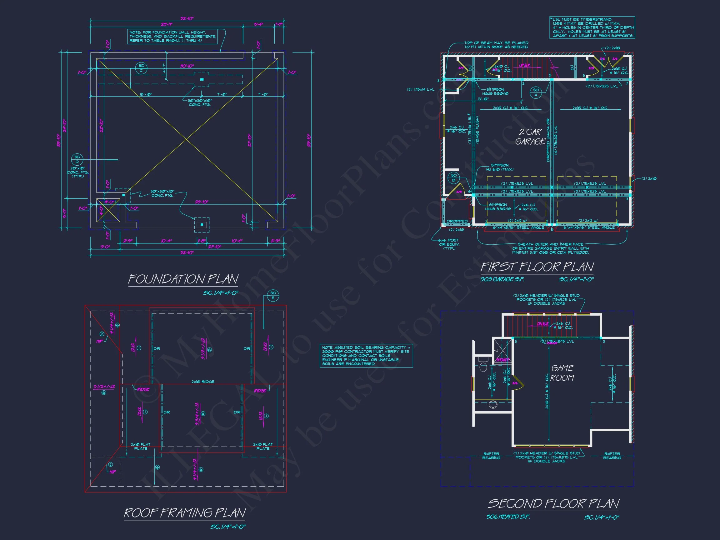 8-1816 GARAGE PLAN - Garage with Living Space Blueprint - Functional Floor Plan Design 9 Garage with Living Space Blueprint - Functional Floor Plan Design