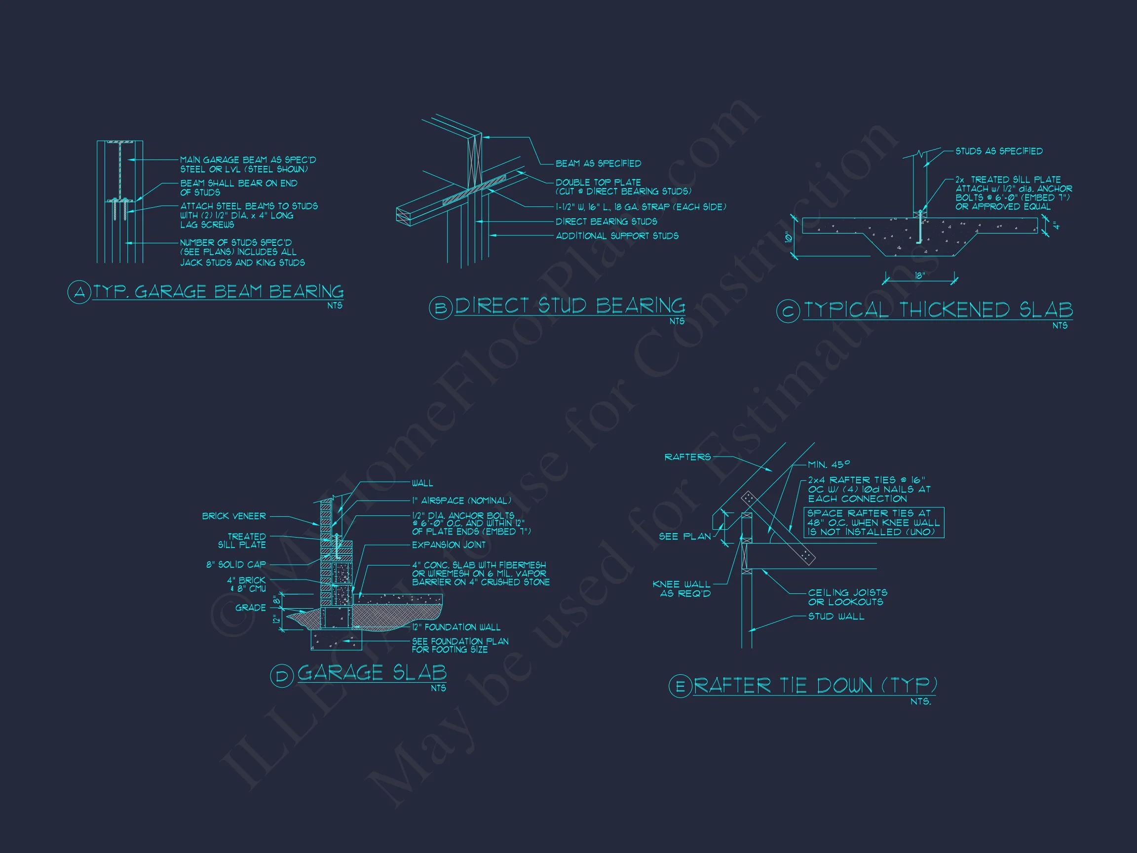 8-1816 GARAGE PLAN - Garage with Living Space Blueprint - Functional Floor Plan Design 10 Garage with Living Space Blueprint - Functional Floor Plan Design