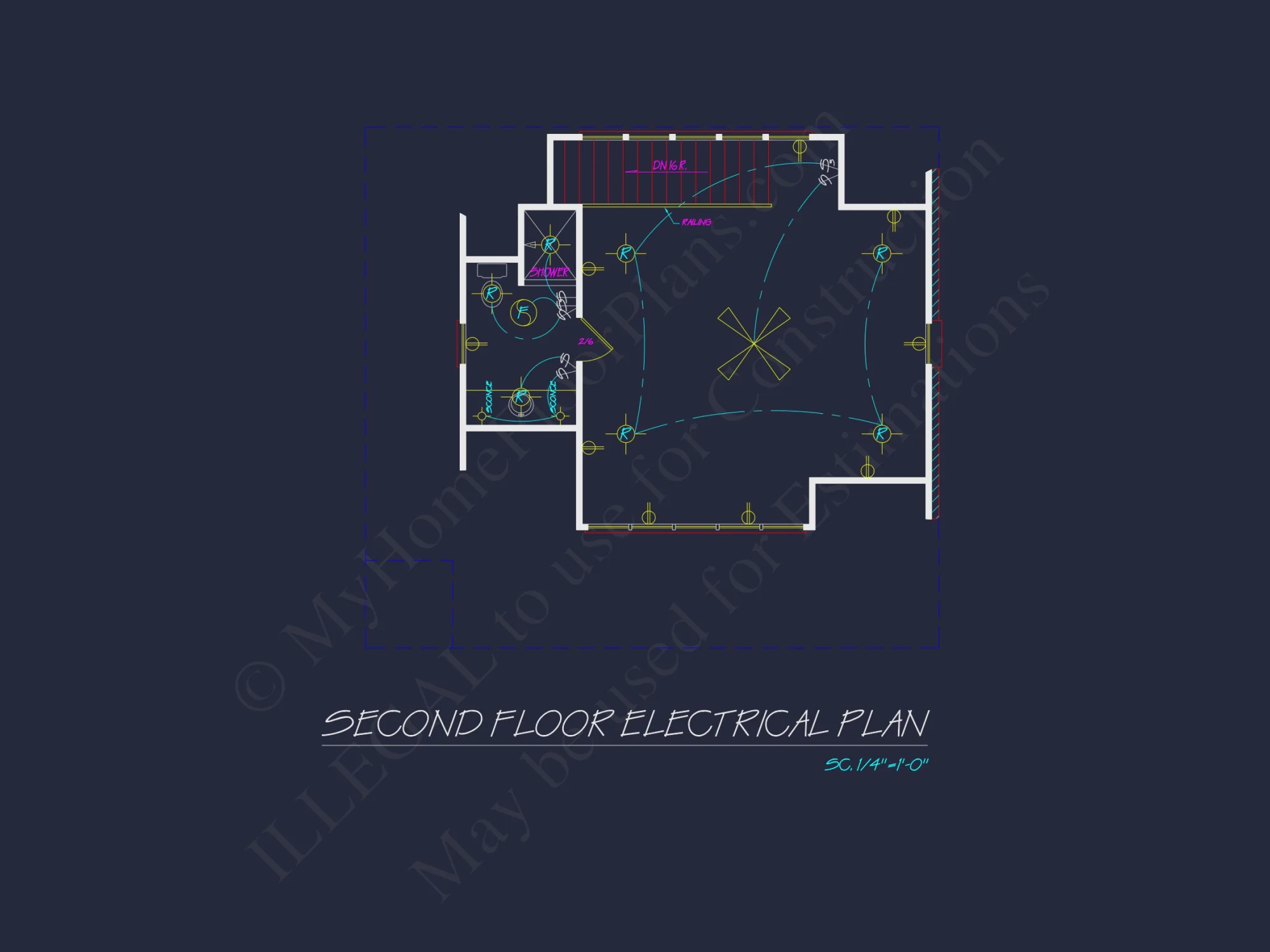 Garage with Living Space Blueprint - Functional Floor Plan Design