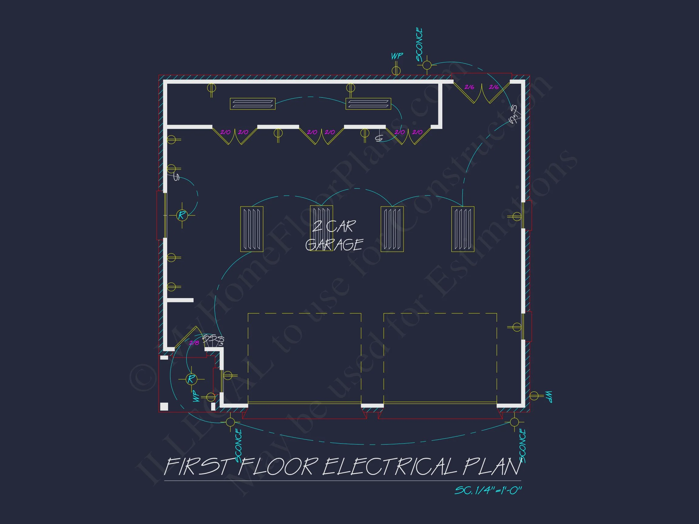 8-1816 GARAGE PLAN - Garage with Living Space Blueprint - Functional Floor Plan Design 5 Garage with Living Space Blueprint - Functional Floor Plan Design
