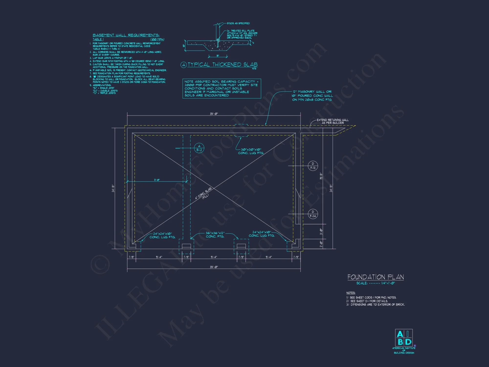Spacious 3-Bay Garage Plan with Attic and CAD Blueprints