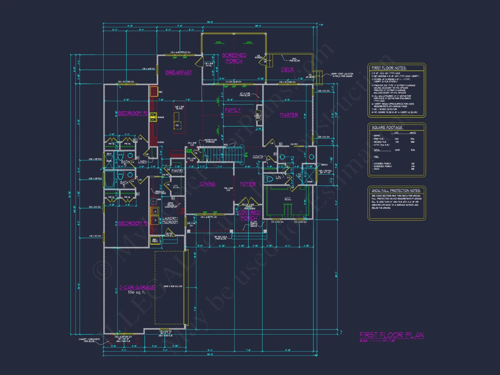 Craftsman house Plan with Spacious Floor Designs and CAD Blueprint