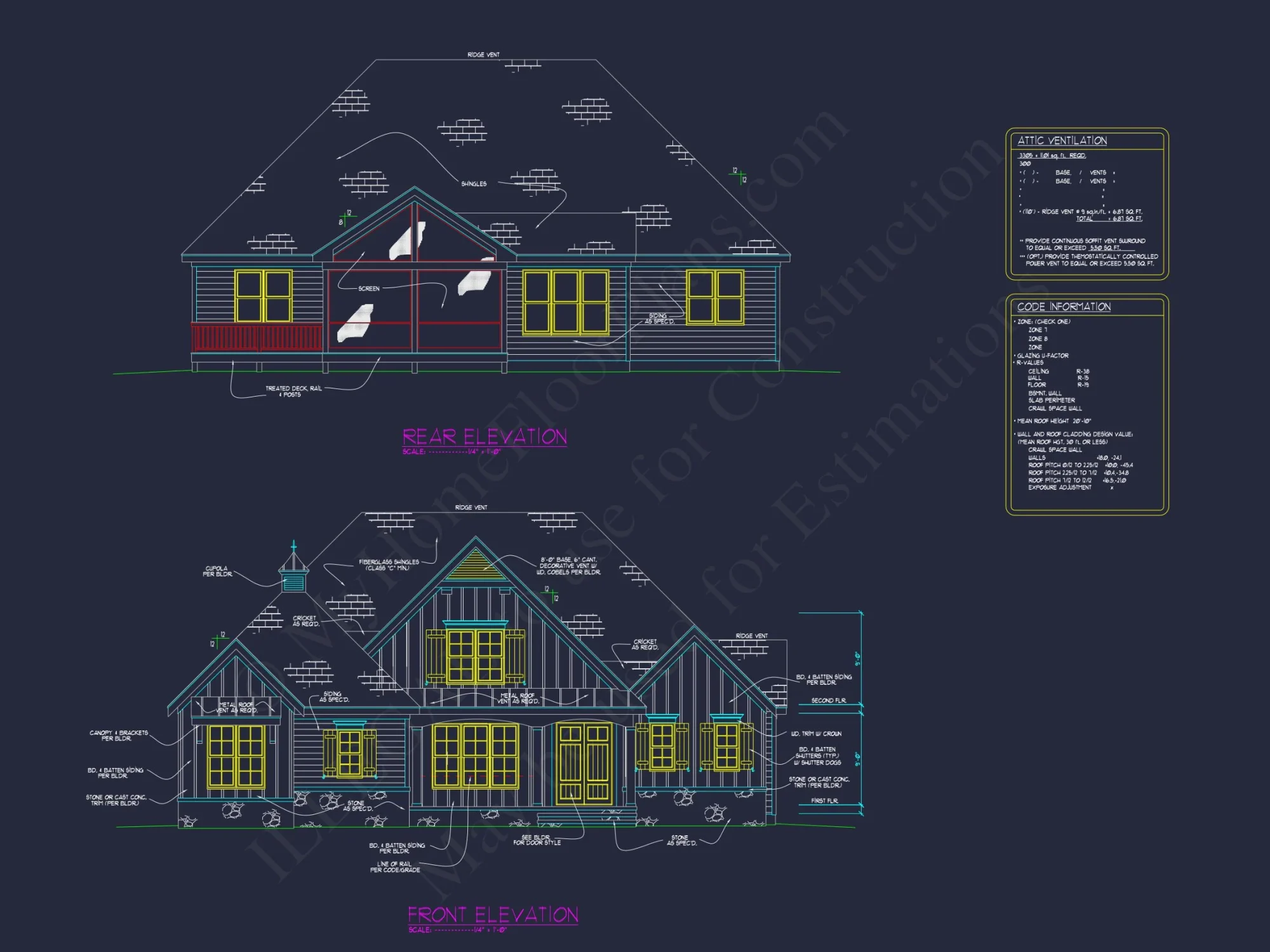 Craftsman house Plan with Spacious Floor Designs and CAD Blueprint