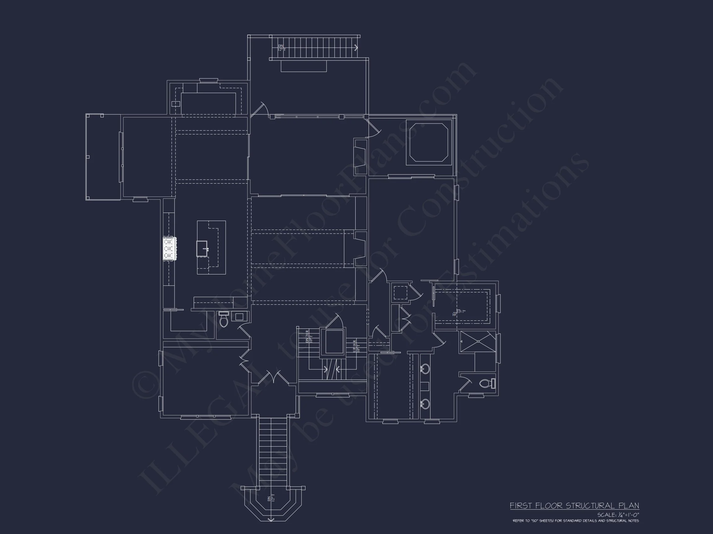 house Plan with Complete Floor Blueprint Designs