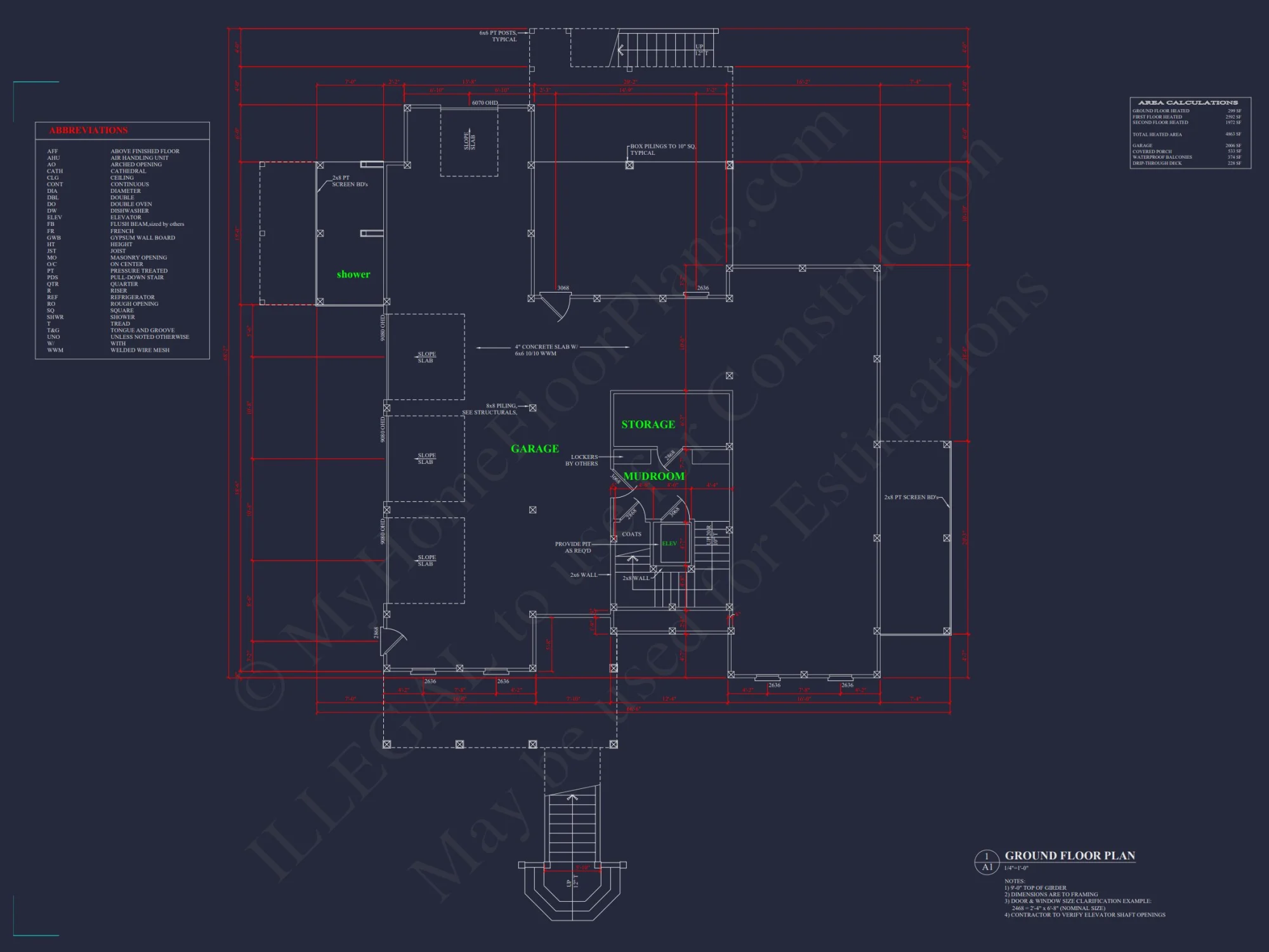 house Plan with Complete Floor Blueprint Designs