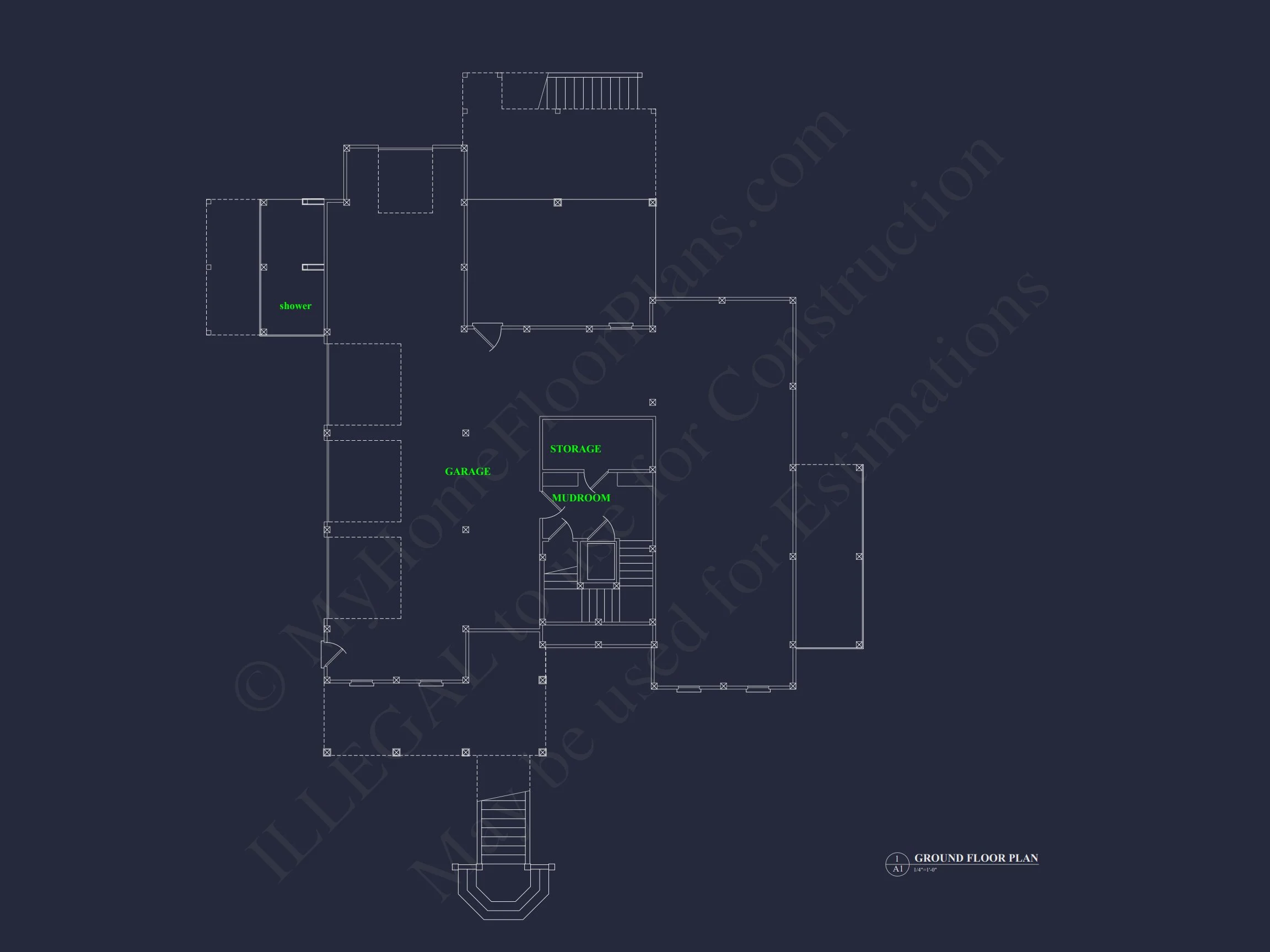 house Plan with Complete Floor Blueprint Designs