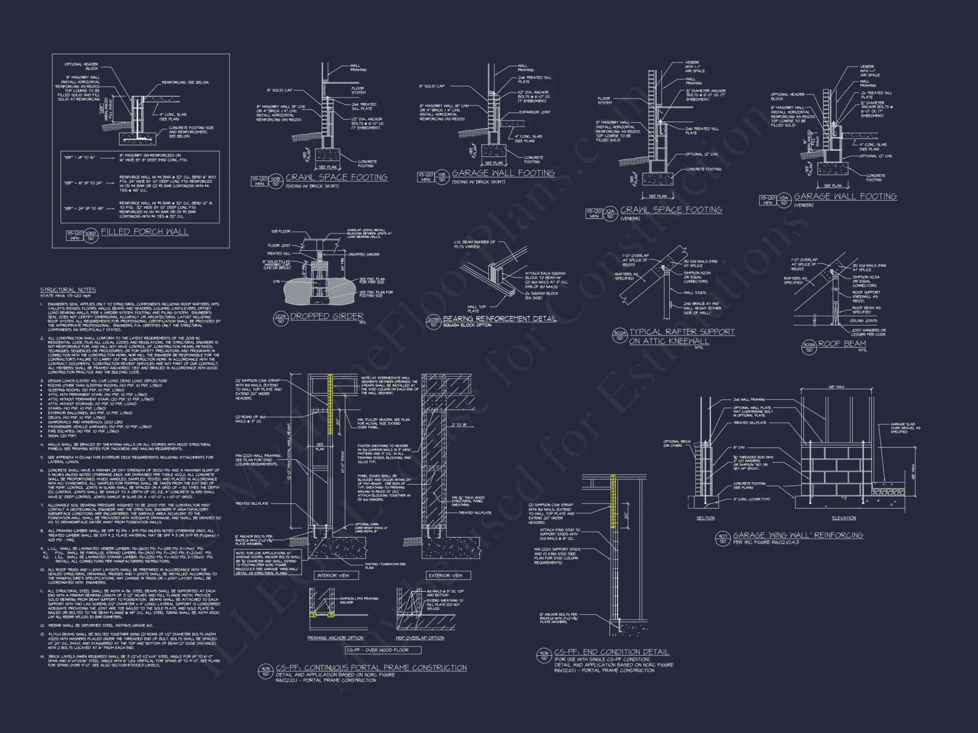 Traditional house Plan with 4 Bedrooms, CAD Blueprint Designs