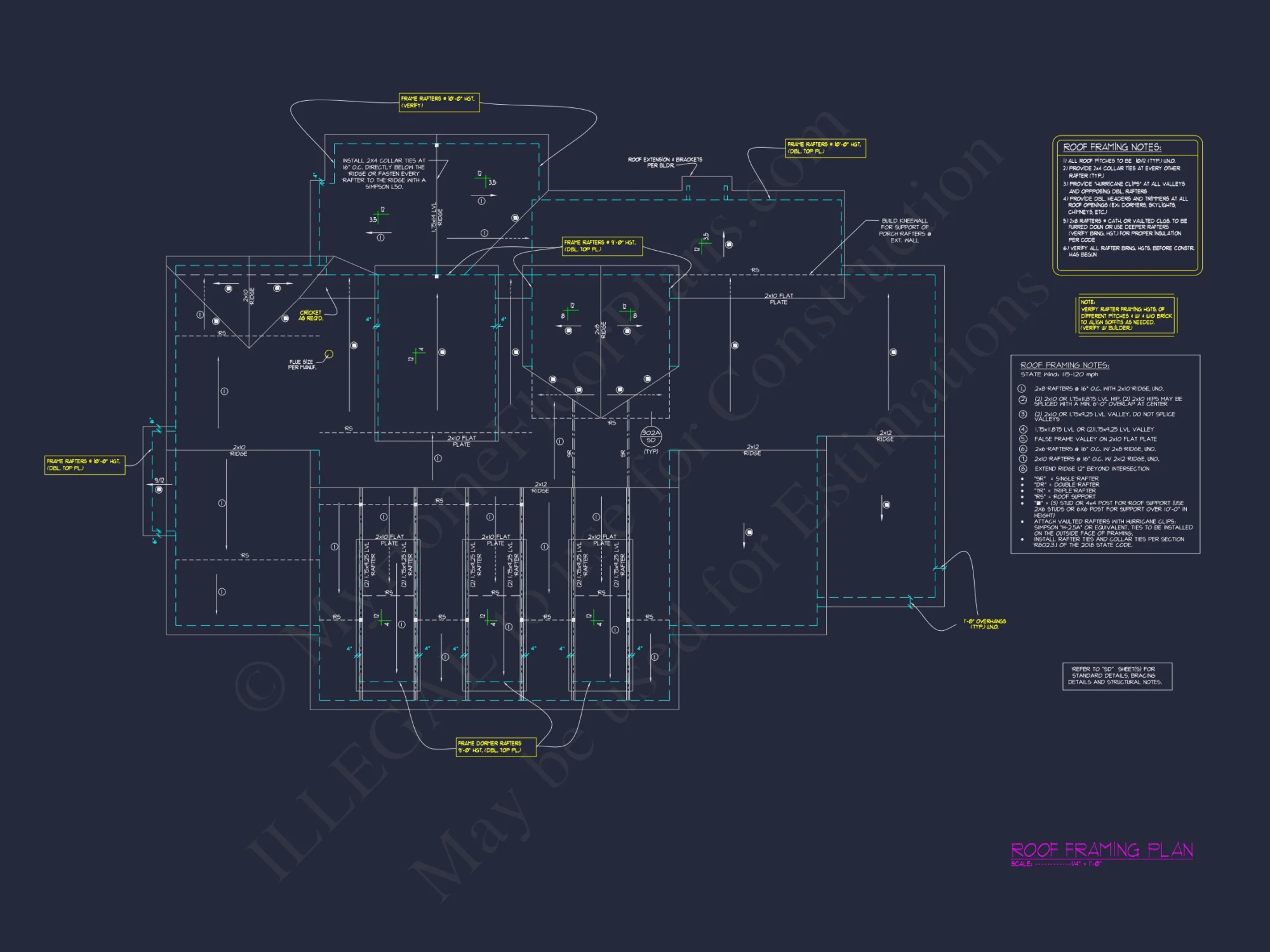 Traditional house Plan with 4 Bedrooms, CAD Blueprint Designs