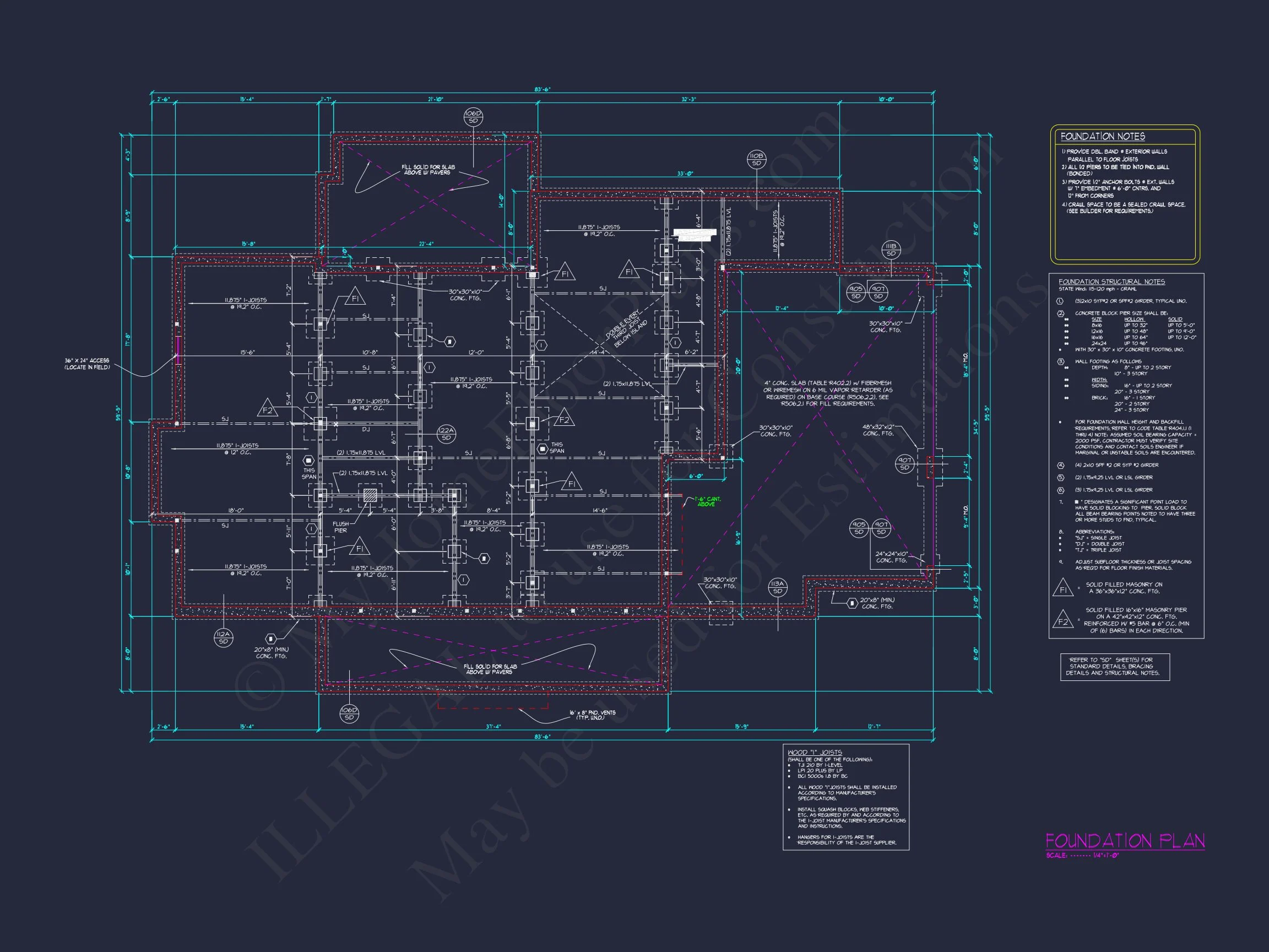 Traditional house Plan with 4 Bedrooms, CAD Blueprint Designs