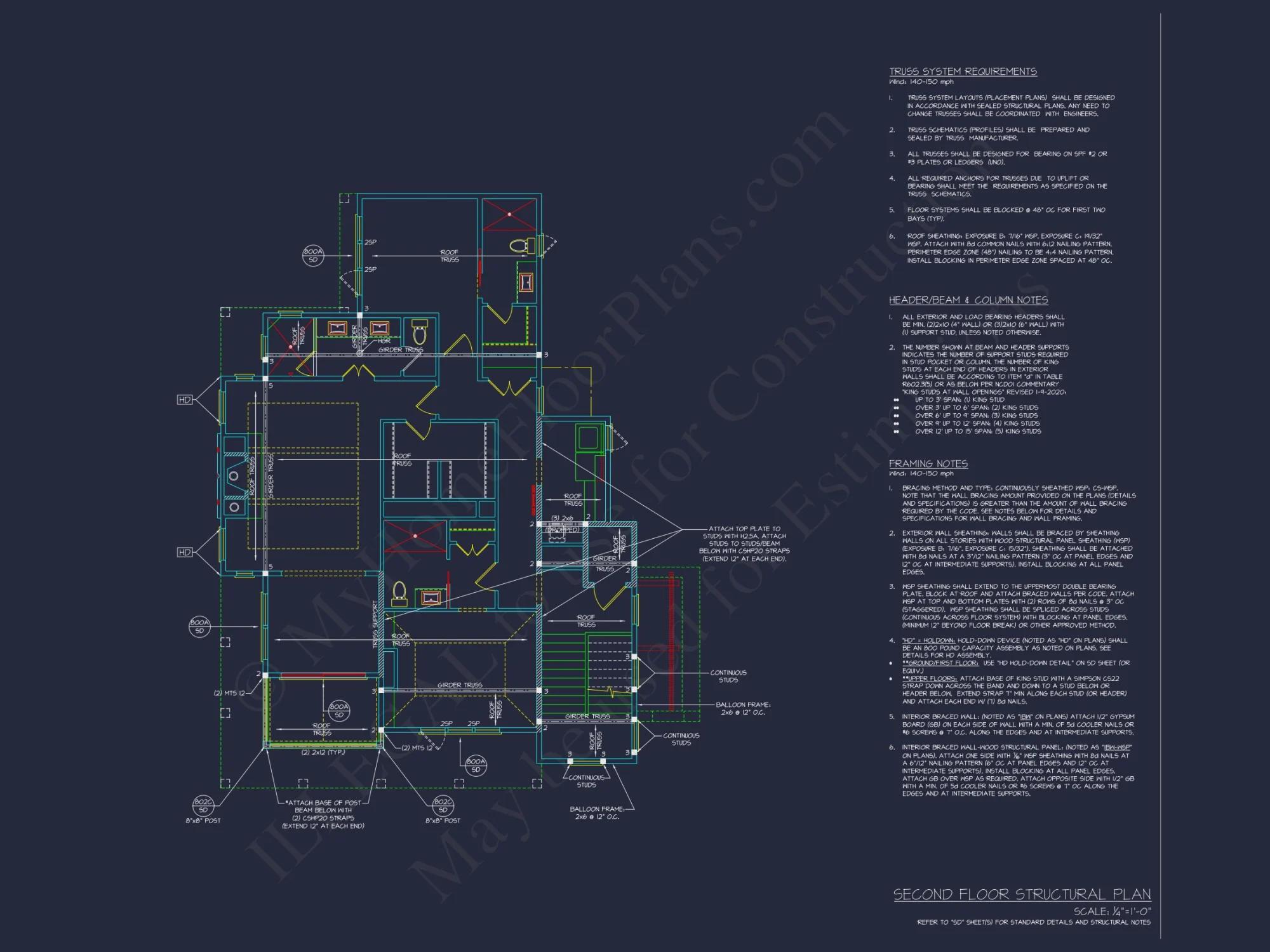 Elegant house Floor Plan: Coastal Blueprint with Architectural Designs