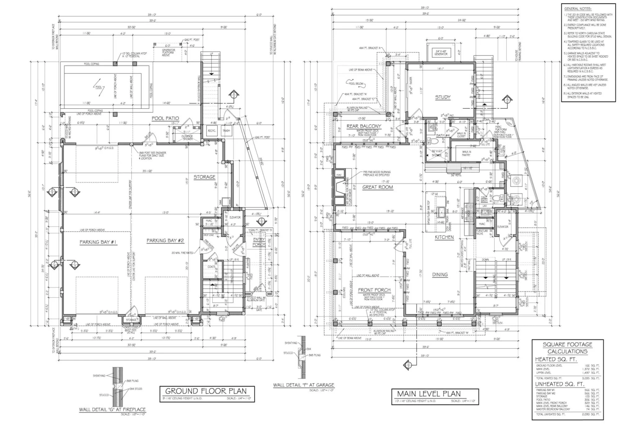 Elegant house Floor Plan: Coastal Blueprint with Architectural Designs