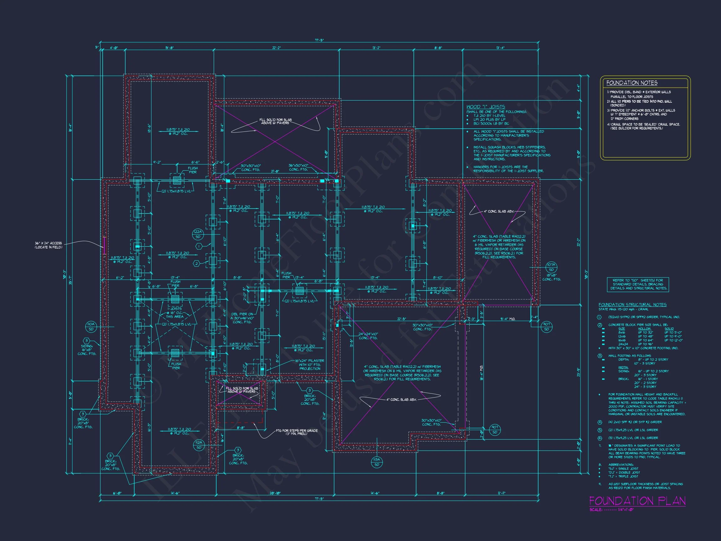 Modern house Plan with 5 Bedrooms, CAD Designs, and Open Layout