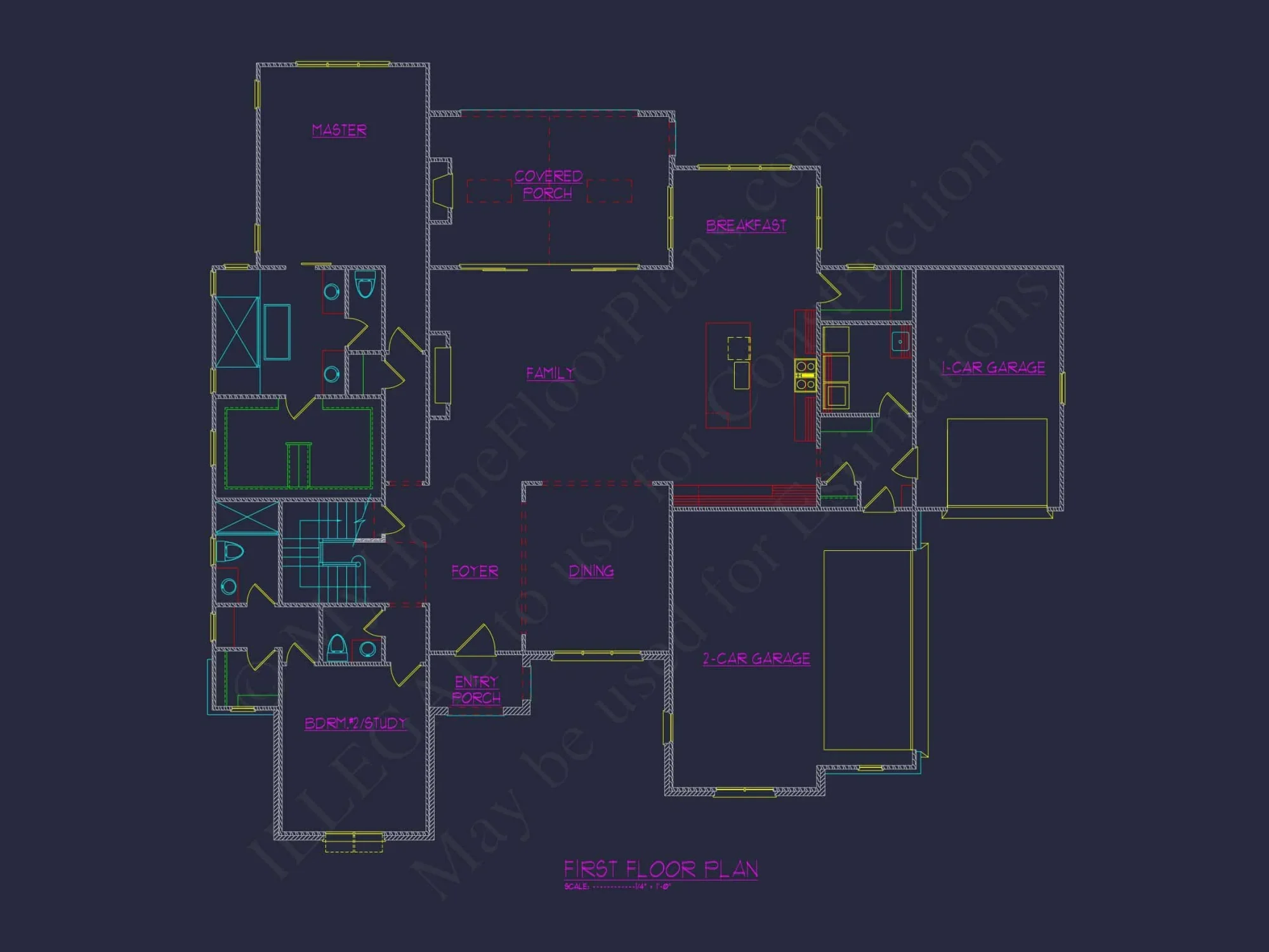 Modern house Plan with 5 Bedrooms, CAD Designs, and Open Layout