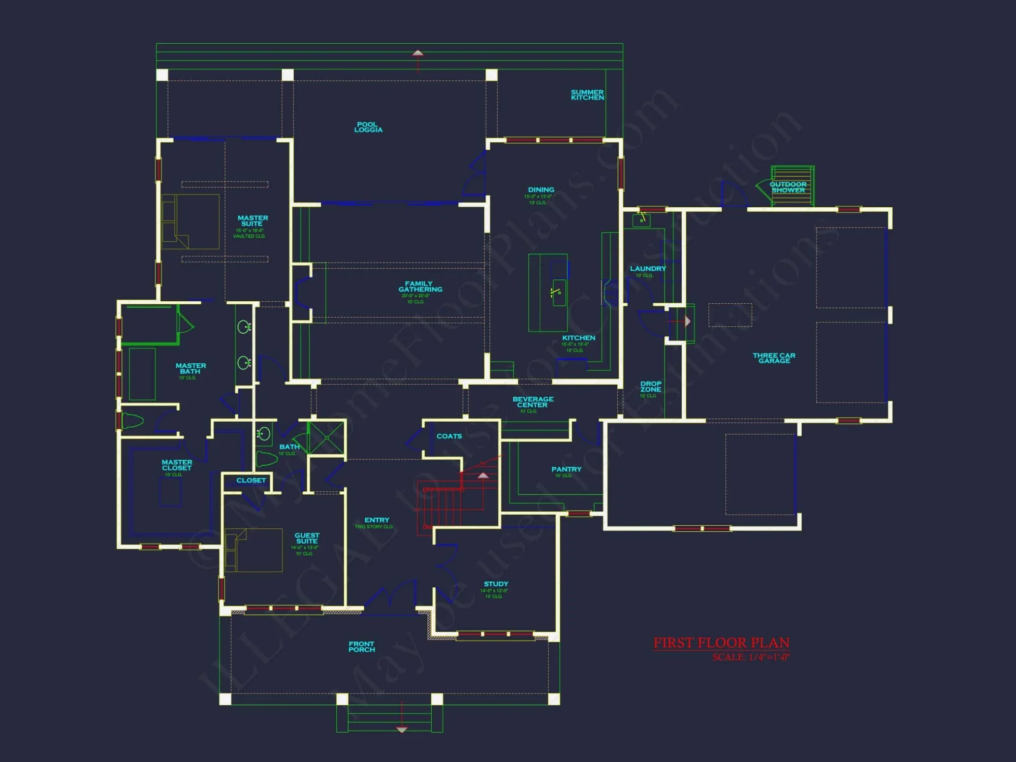 Modern house Plan with Spacious Floor Plans and Architectural Designs