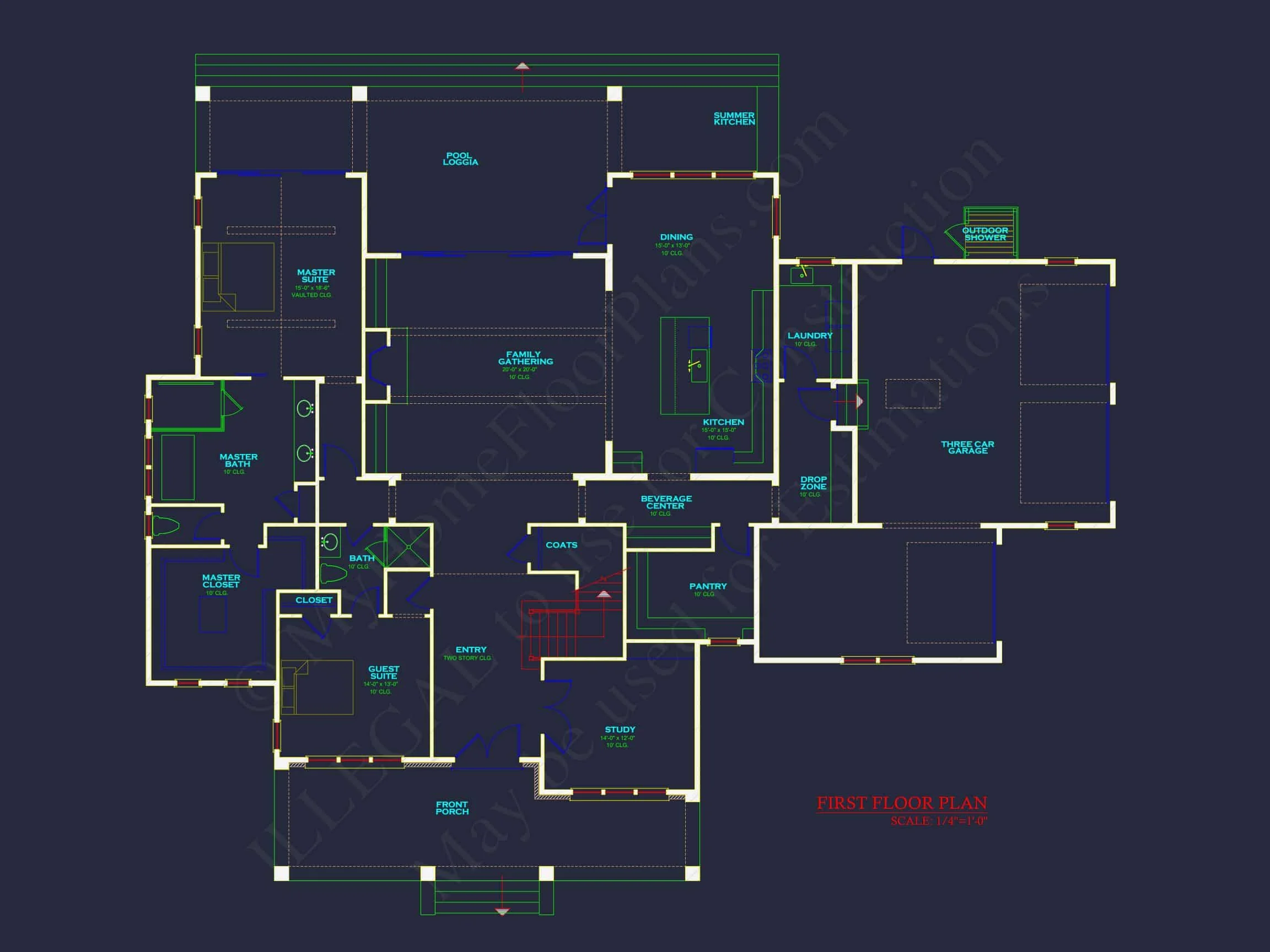 Modern house Plan with Spacious Floor Plans and Architectural Designs