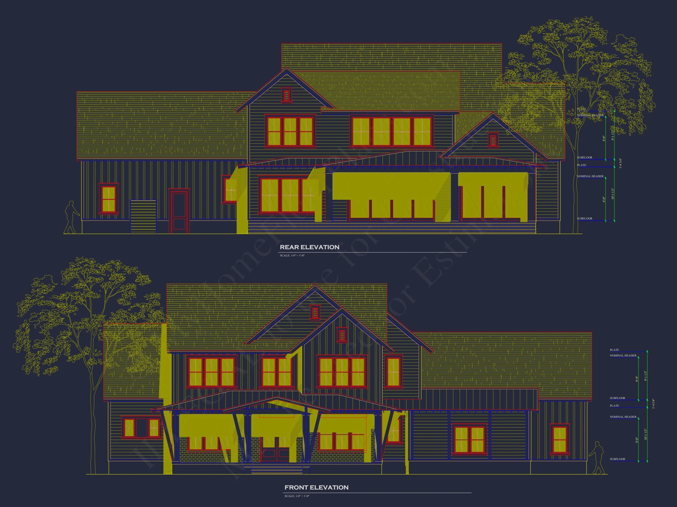 Modern house Plan with Spacious Floor Plans and Architectural Designs