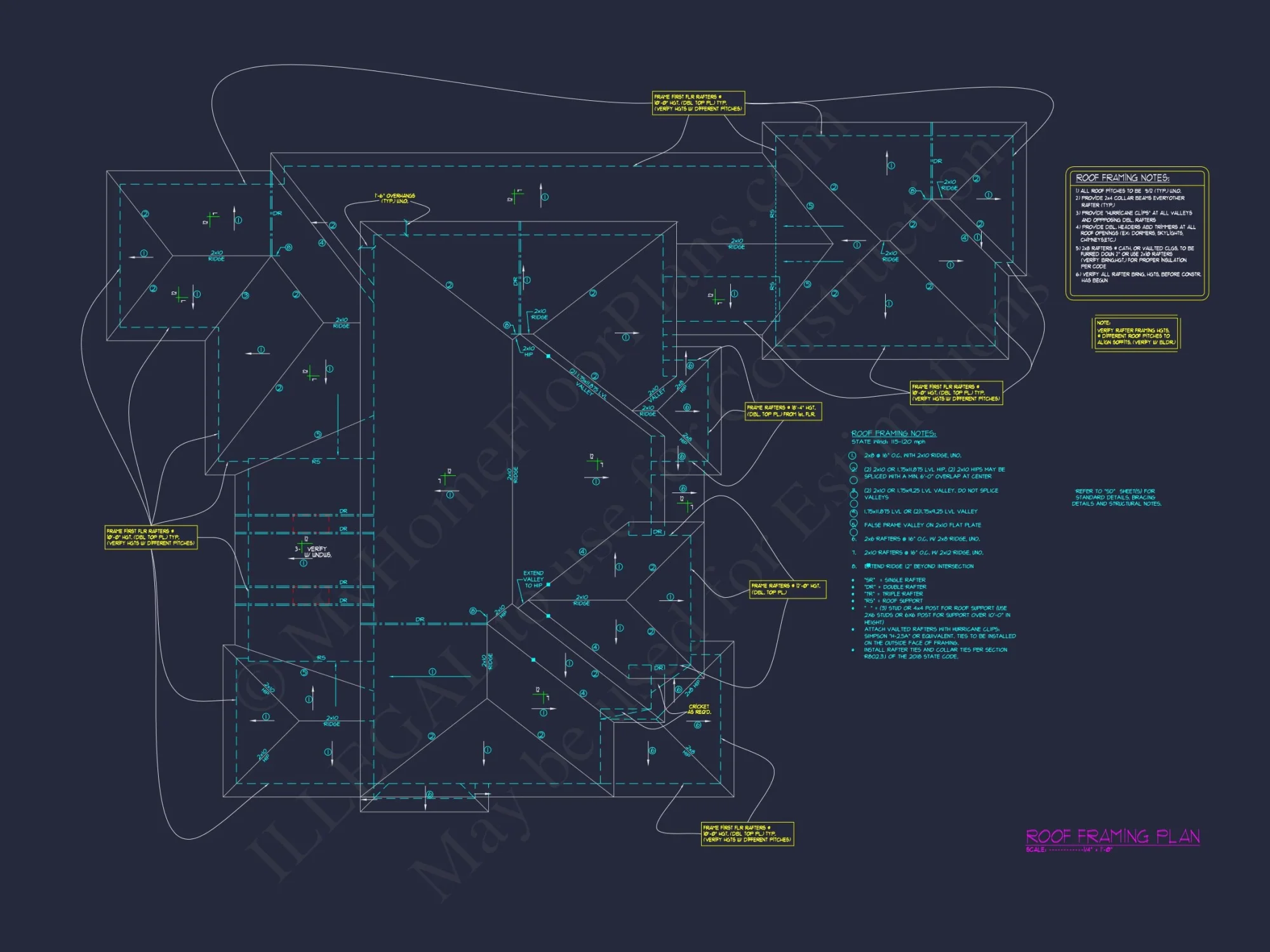 Modern house Floor Plan Blueprint: CAD Architecture Designs