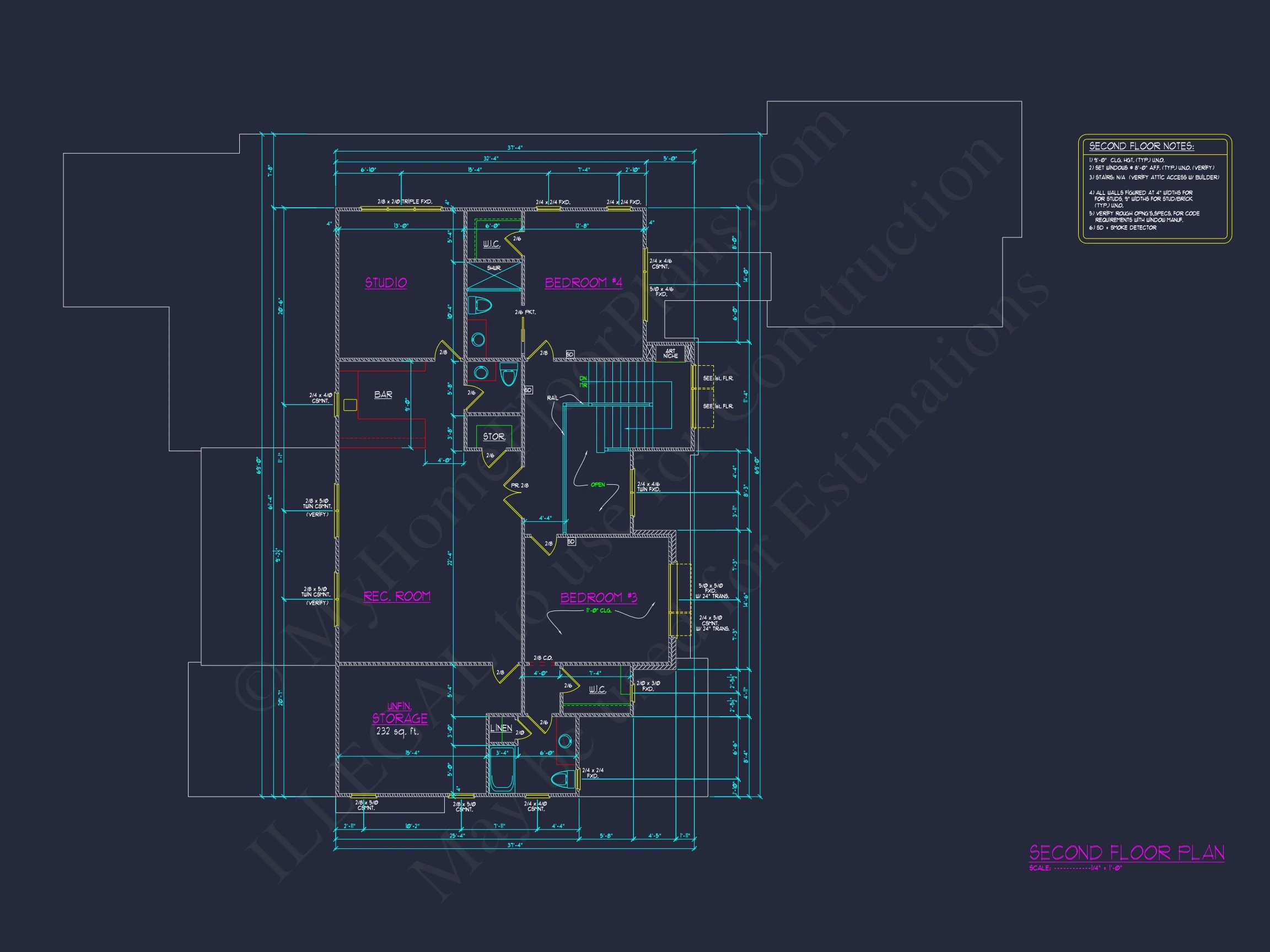 20-1996 HOUSE PLAN - Modern House Floor Plan Blueprint: CAD Architecture Designs 13 Modern house Floor Plan Blueprint: CAD Architecture Designs