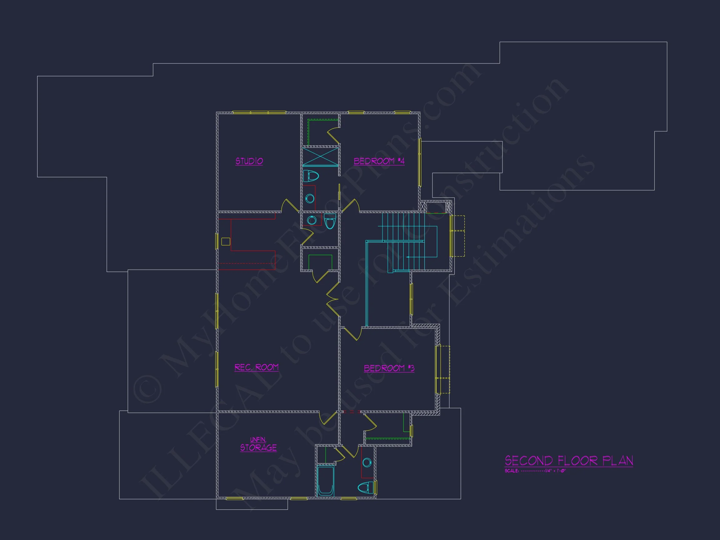 20-1996 HOUSE PLAN - Modern House Floor Plan Blueprint: CAD Architecture Designs 11 Modern house Floor Plan Blueprint: CAD Architecture Designs