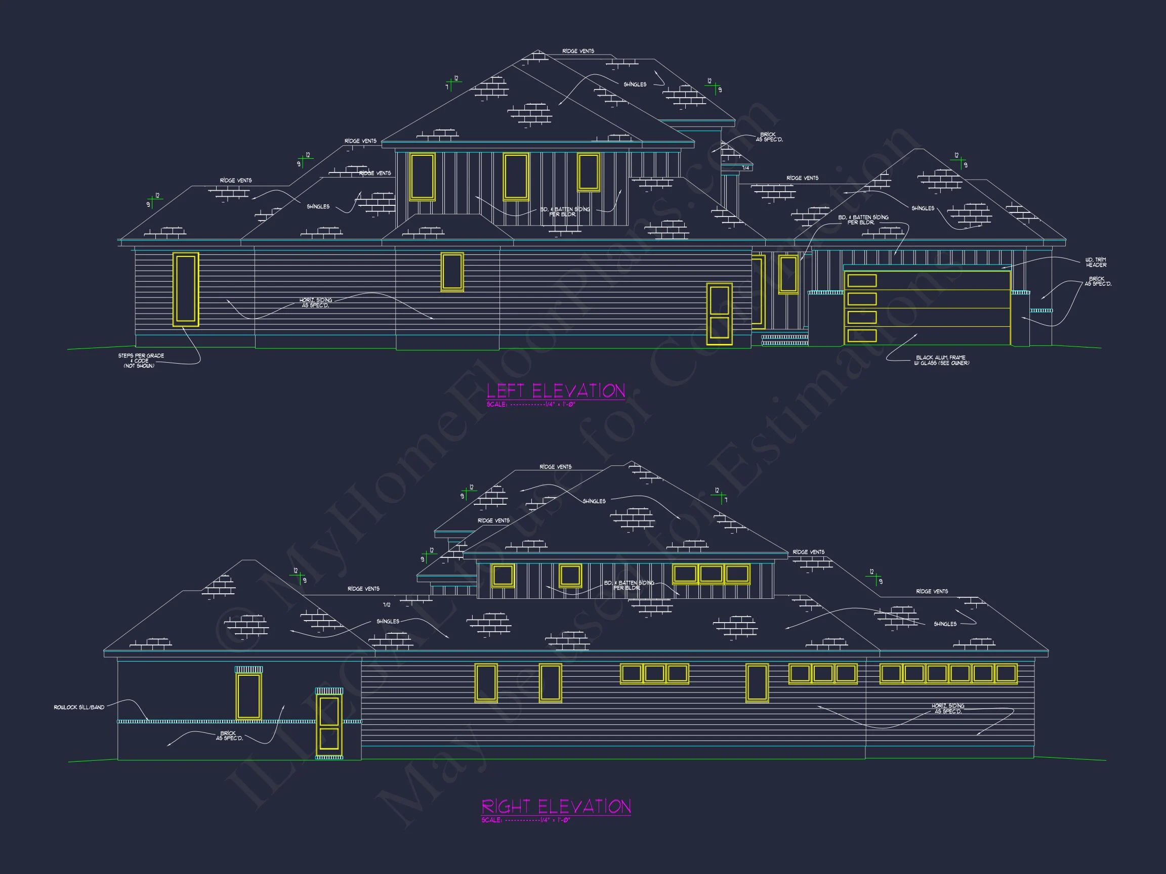 20-1996 HOUSE PLAN - Modern House Floor Plan Blueprint: CAD Architecture Designs 9 Modern house Floor Plan Blueprint: CAD Architecture Designs
