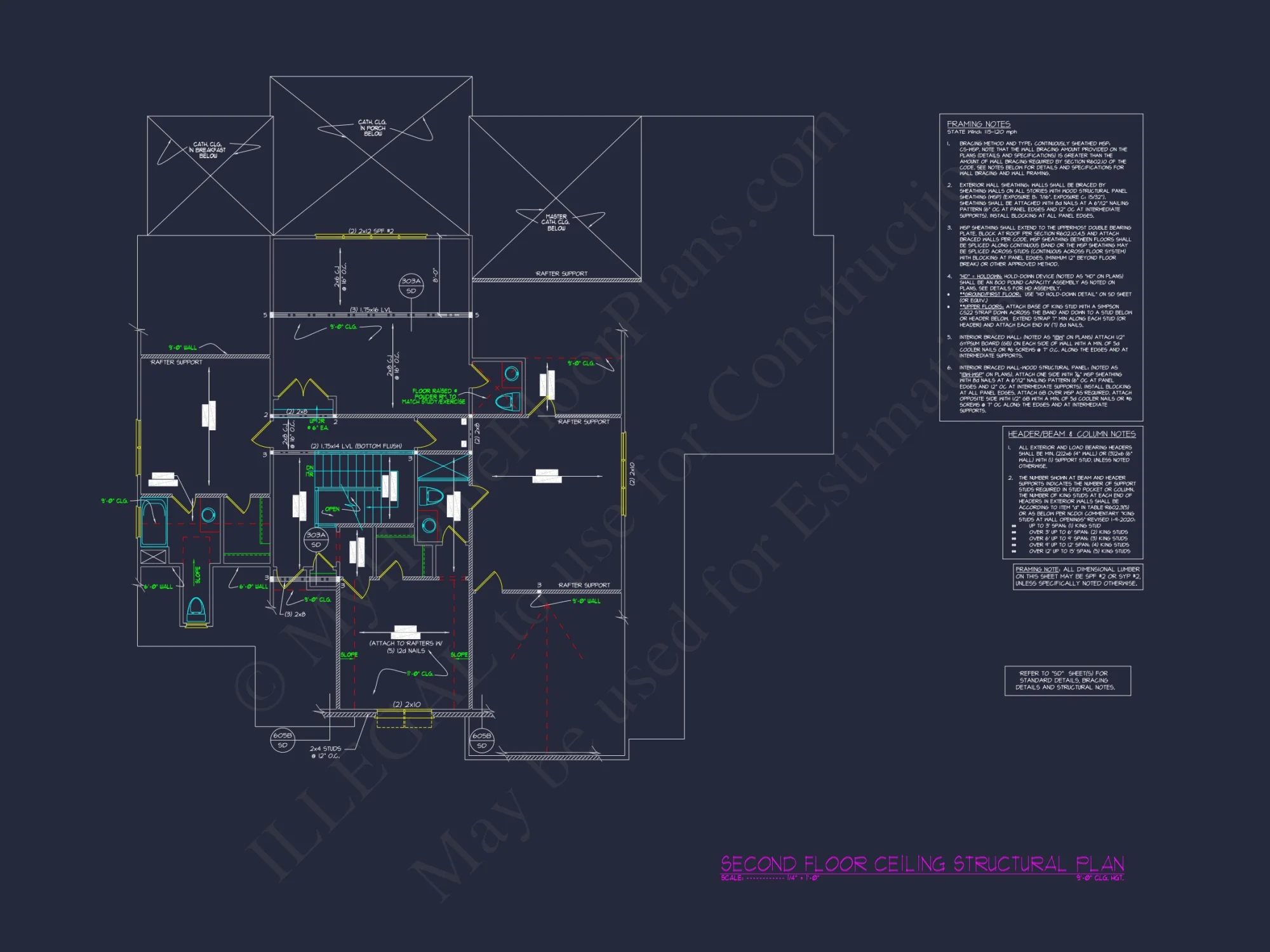 Spacious 2-Story house Plan with 4 Bedrooms and 3 Garage Bays