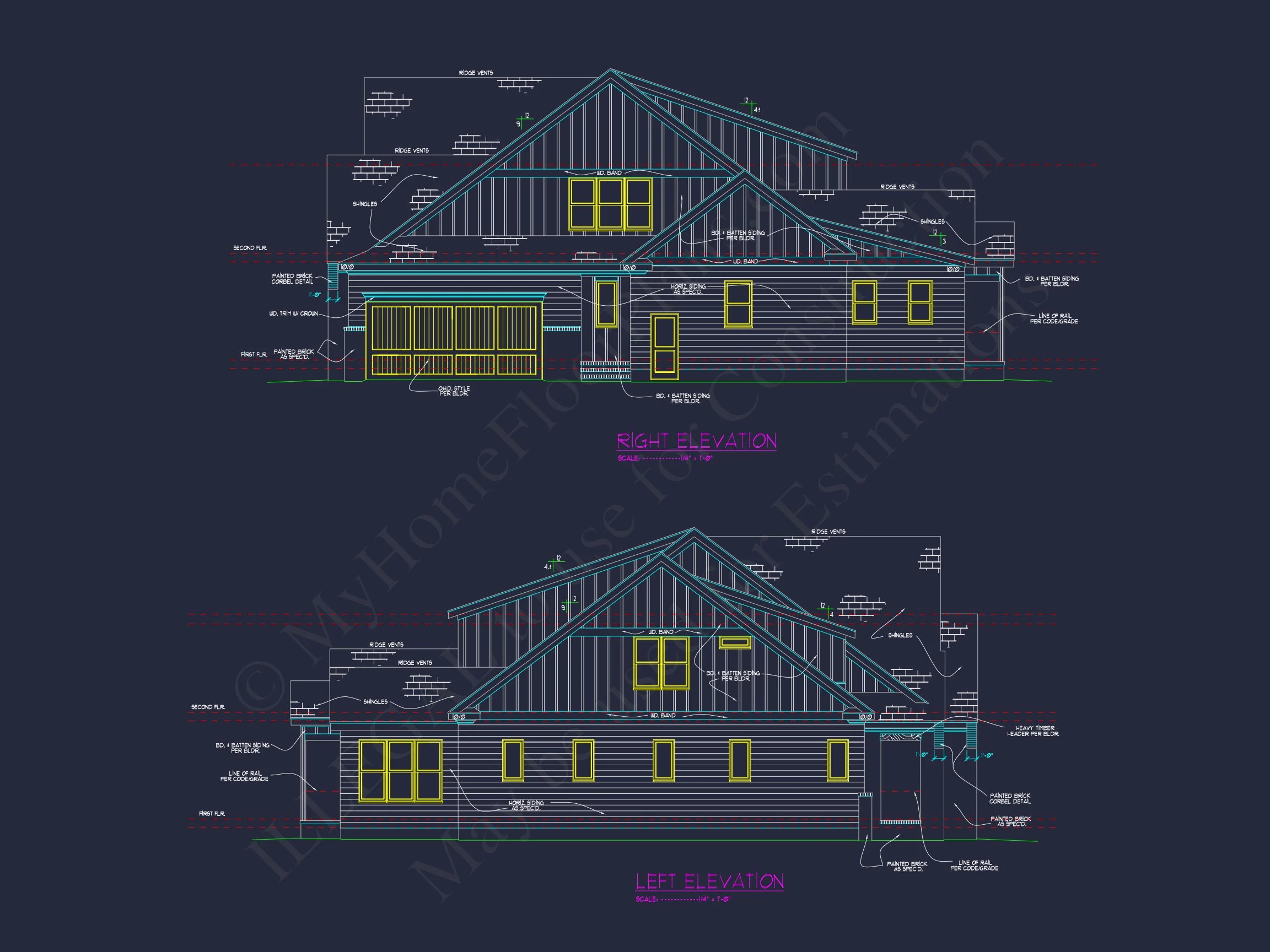 20-1954 HOUSE PLAN - Spacious 2-Story House Plan with 4 Bedrooms and 3 Garage Bays 3 Spacious 2-Story house Plan with 4 Bedrooms and 3 Garage Bays