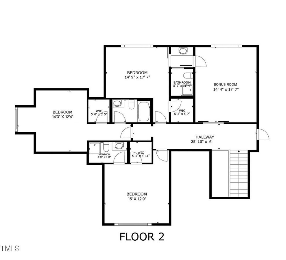 Modern house Floor Plan with 2 Floors, 5 Beds, and Open Layout