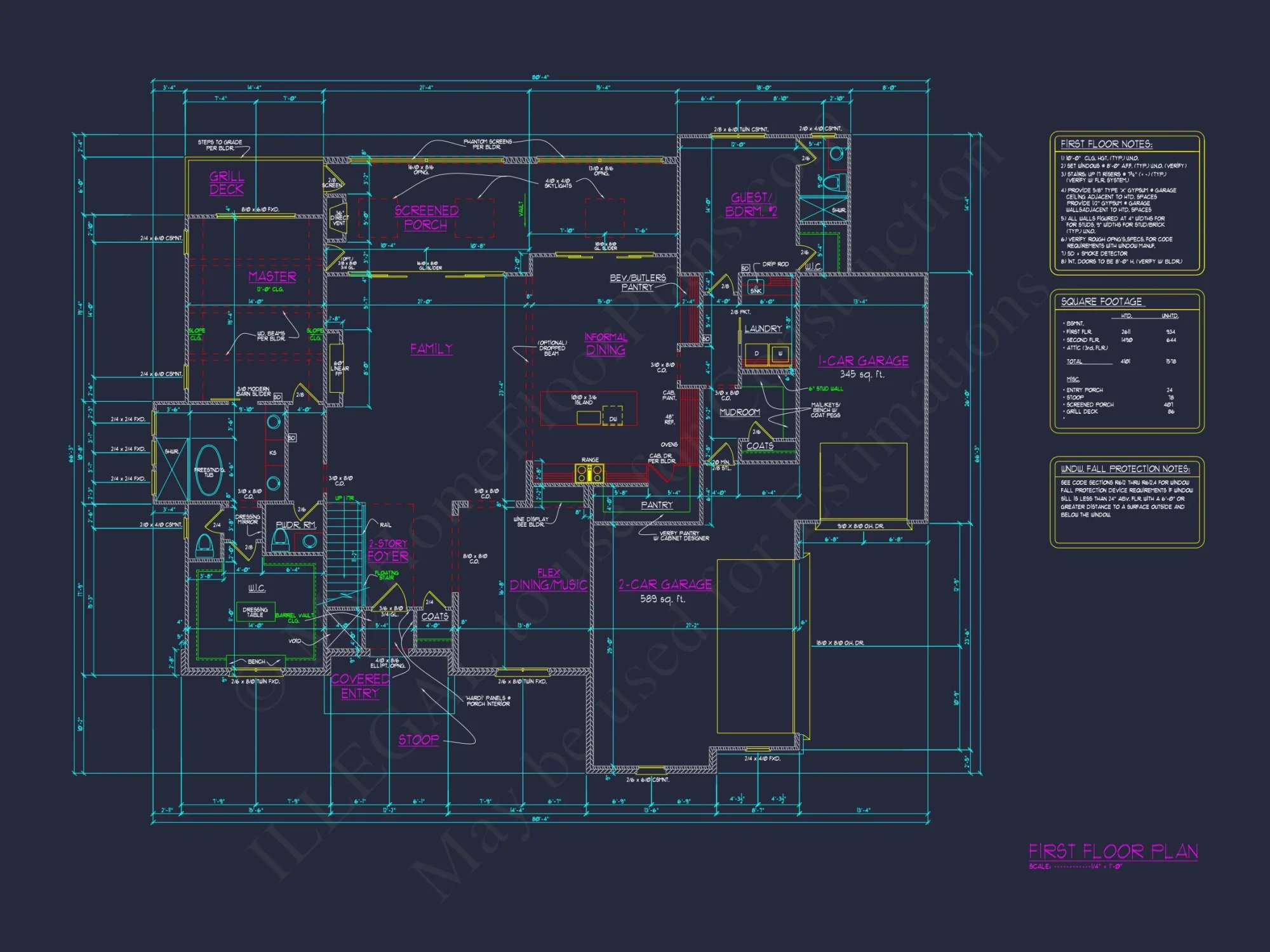 Elegant Contemporary house Plan with Blueprint for Your Dream Design