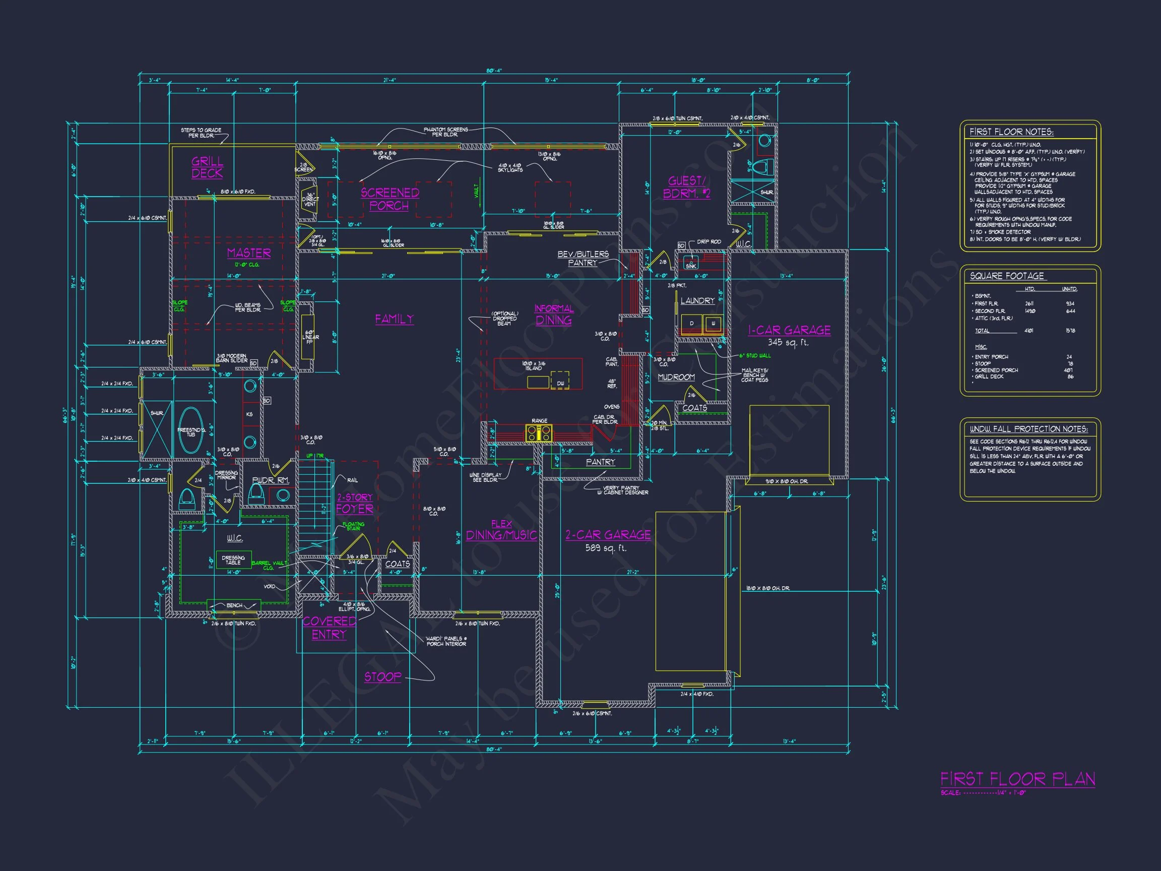 Elegant Contemporary house Plan with Blueprint for Your Dream Design