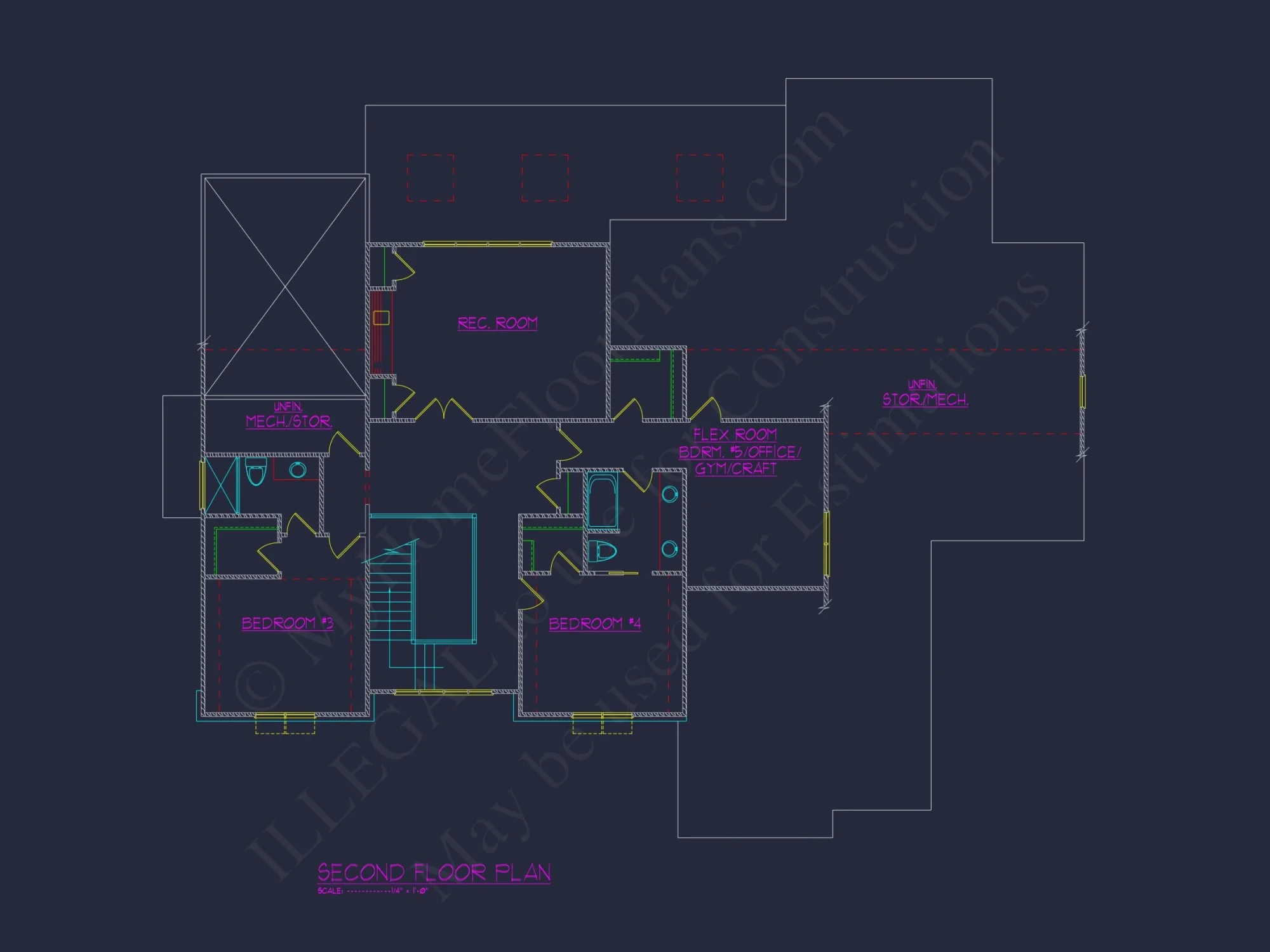 Elegant Contemporary house Plan with Blueprint for Your Dream Design