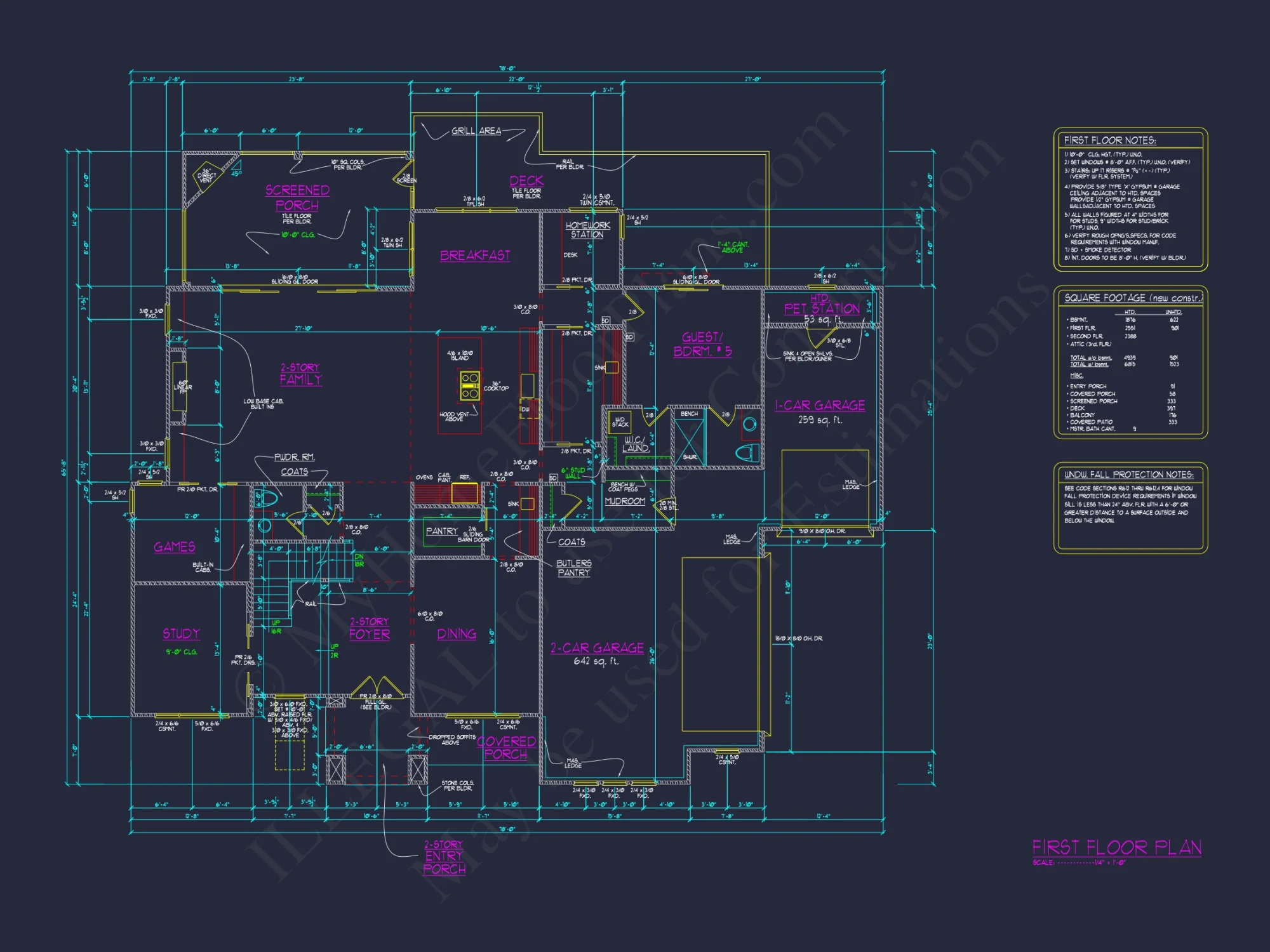 Elegant house Plan with 2-Story Architecture and CAD Designs