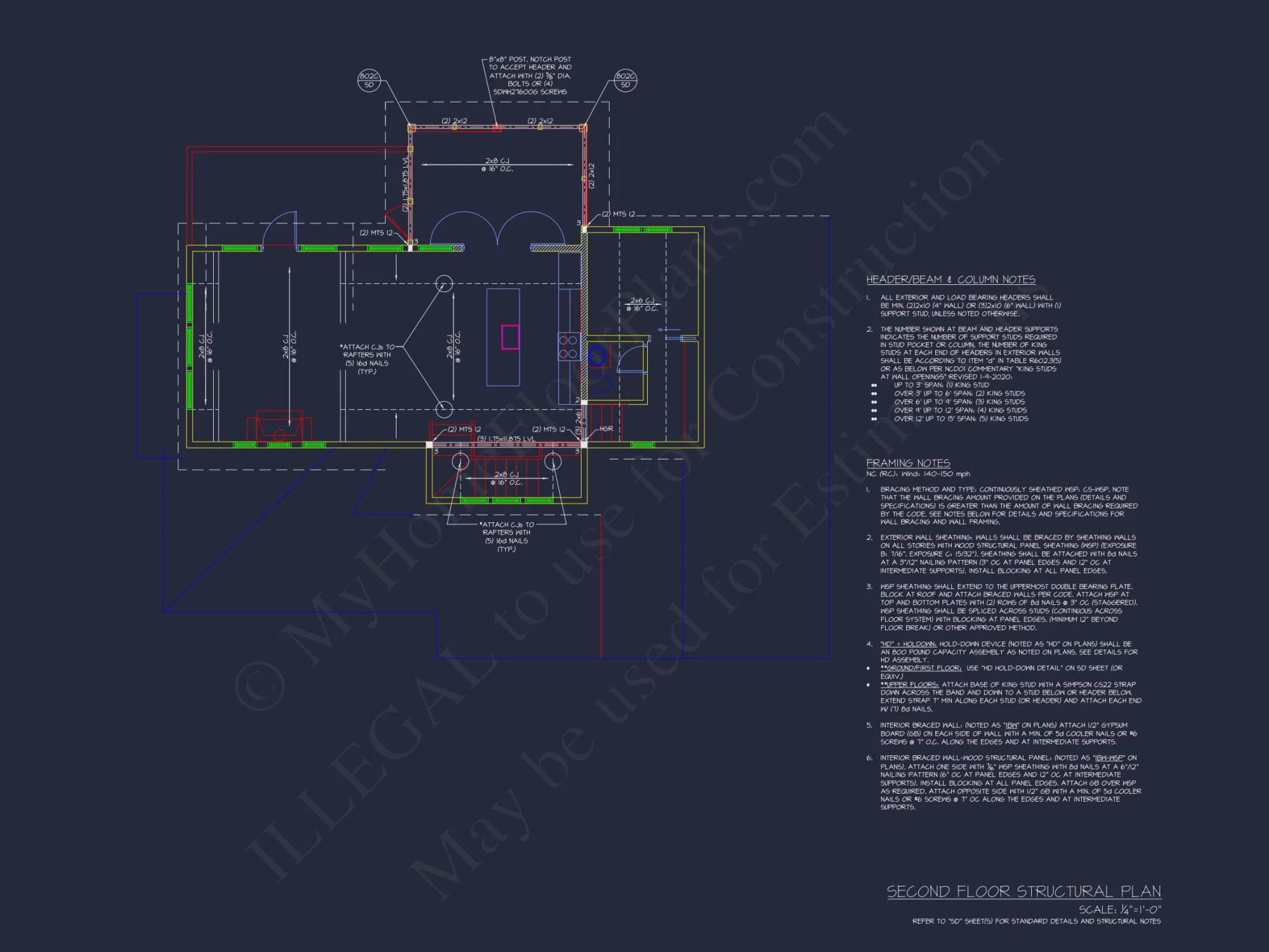 Spacious Coastal house Plan with CAD Floor Plans & Designs