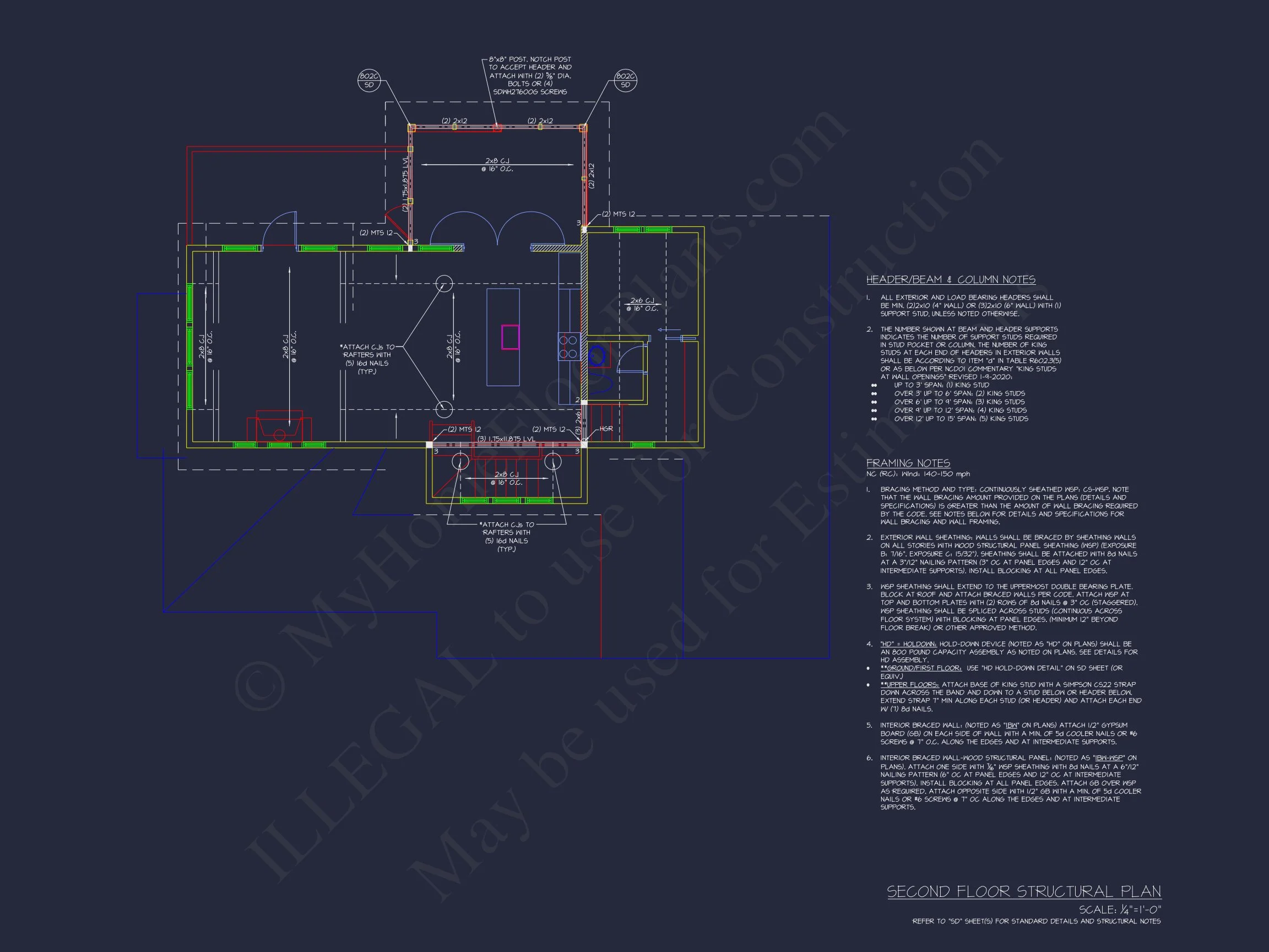 Spacious Coastal house Plan with CAD Floor Plans & Designs