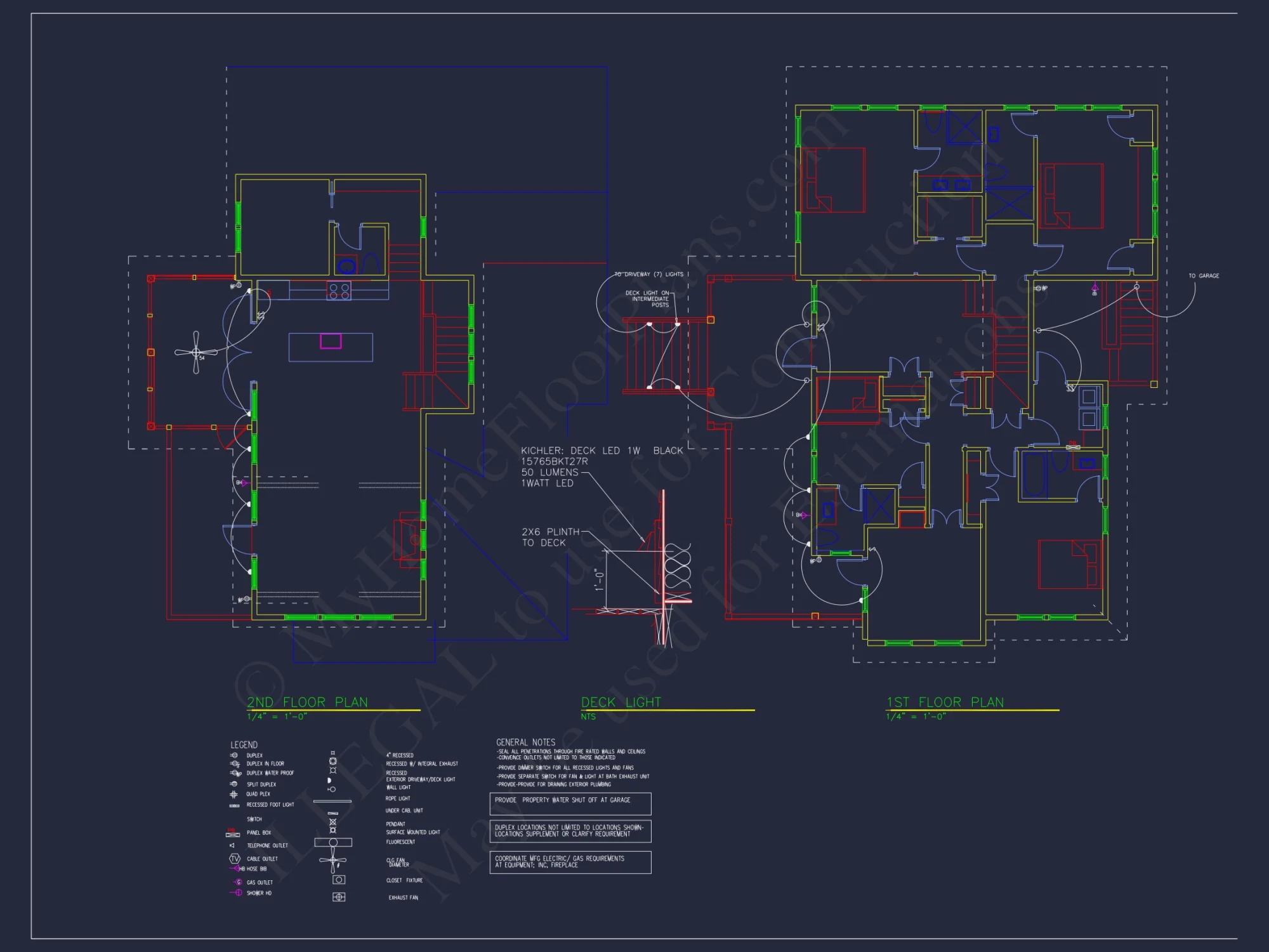Spacious Coastal house Plan with CAD Floor Plans & Designs