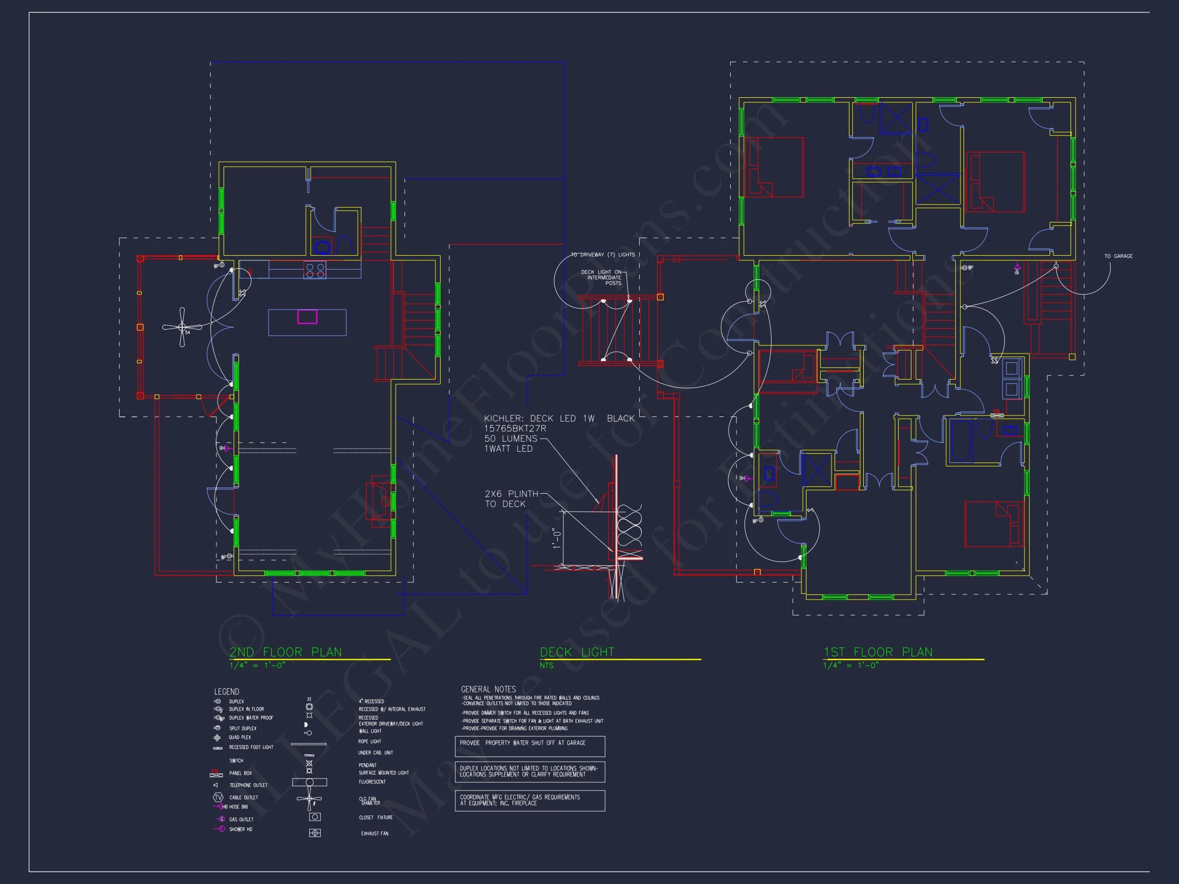 Spacious Coastal house Plan with CAD Floor Plans & Designs