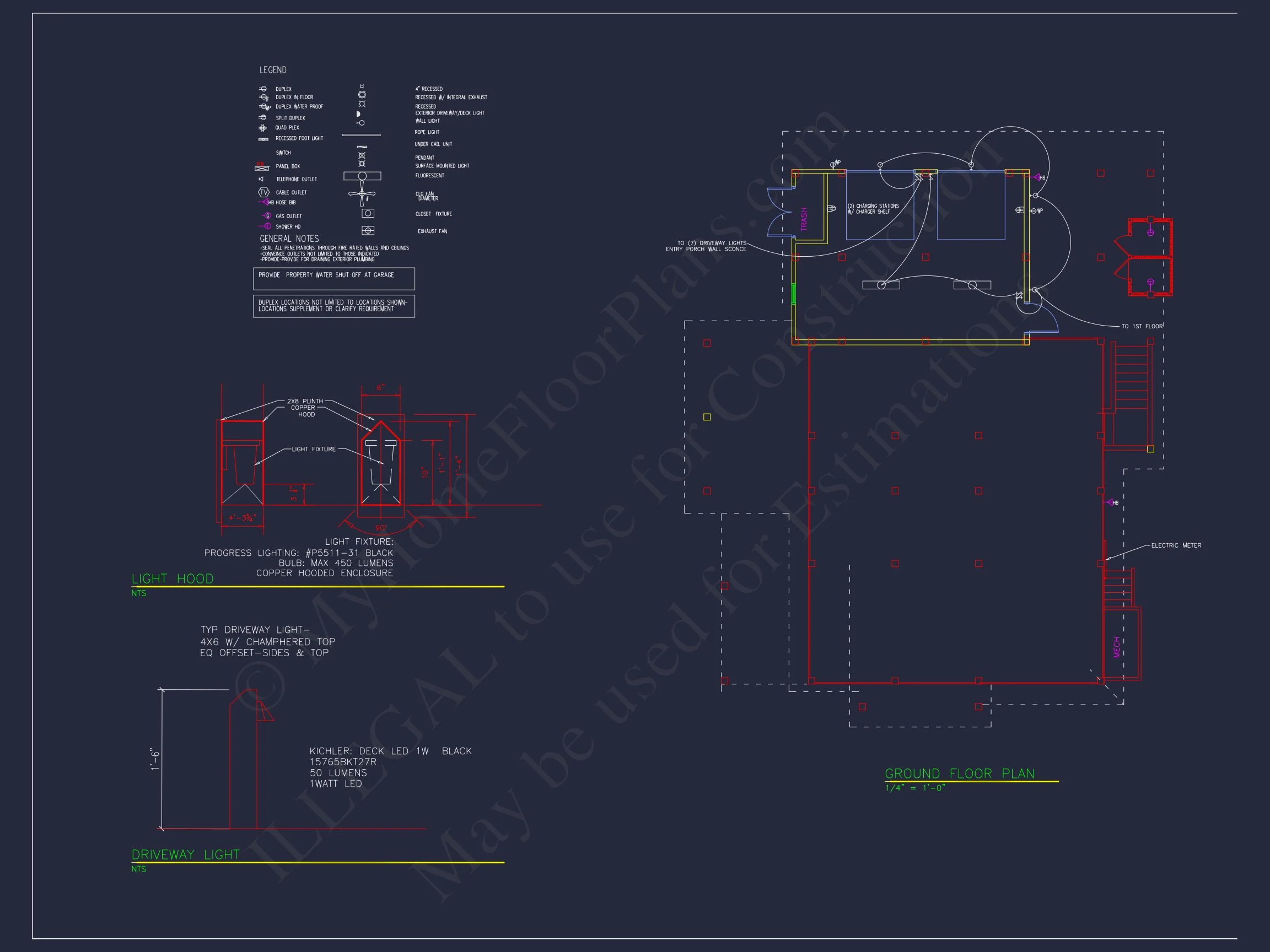 Spacious Coastal house Plan with CAD Floor Plans & Designs