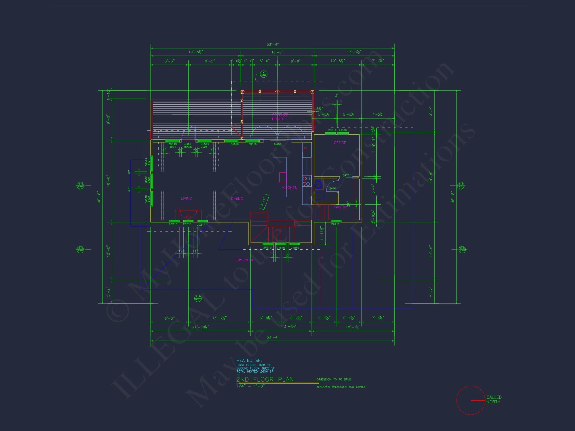 Spacious Coastal house Plan with CAD Floor Plans & Designs