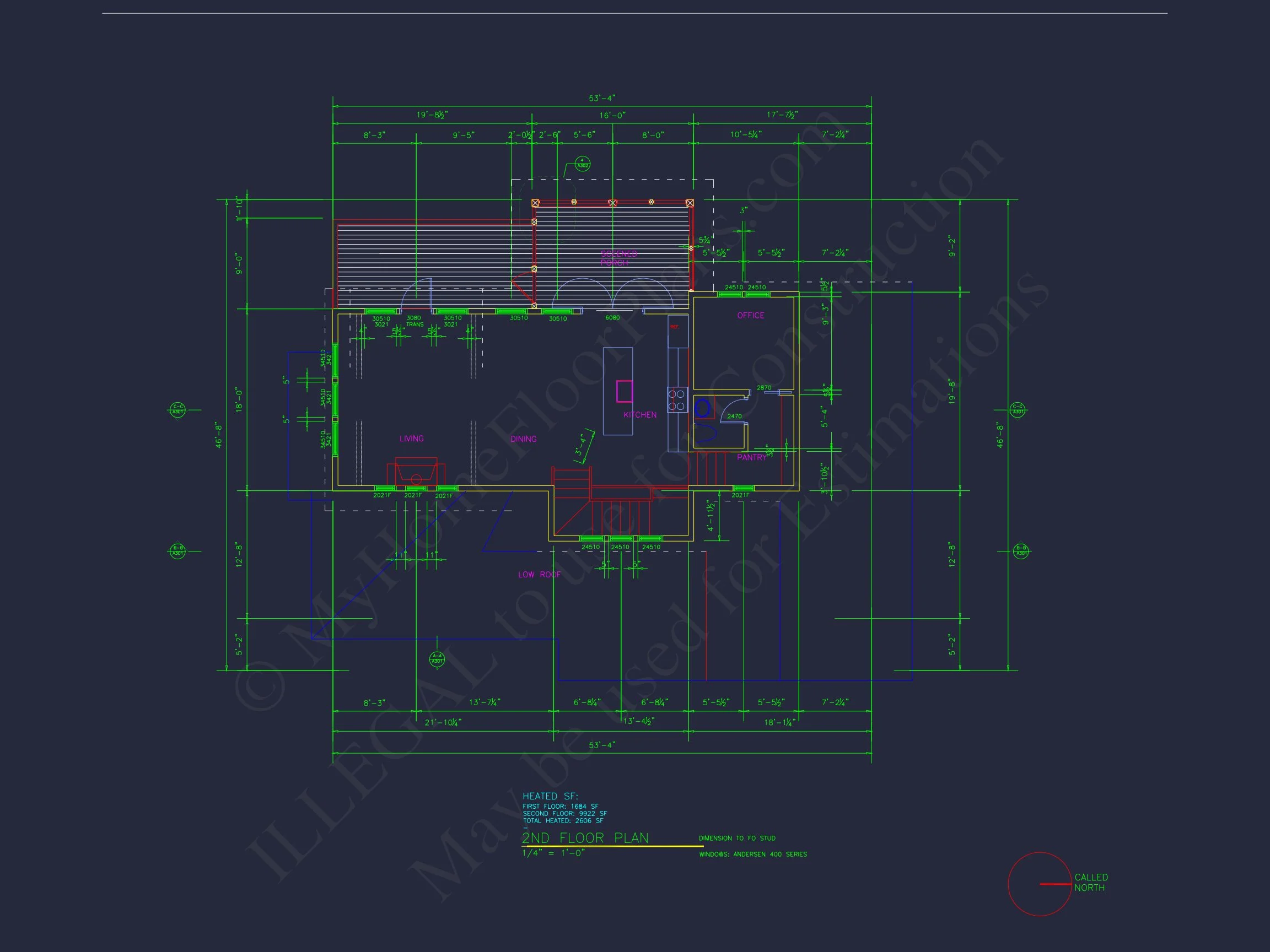 Spacious Coastal house Plan with CAD Floor Plans & Designs