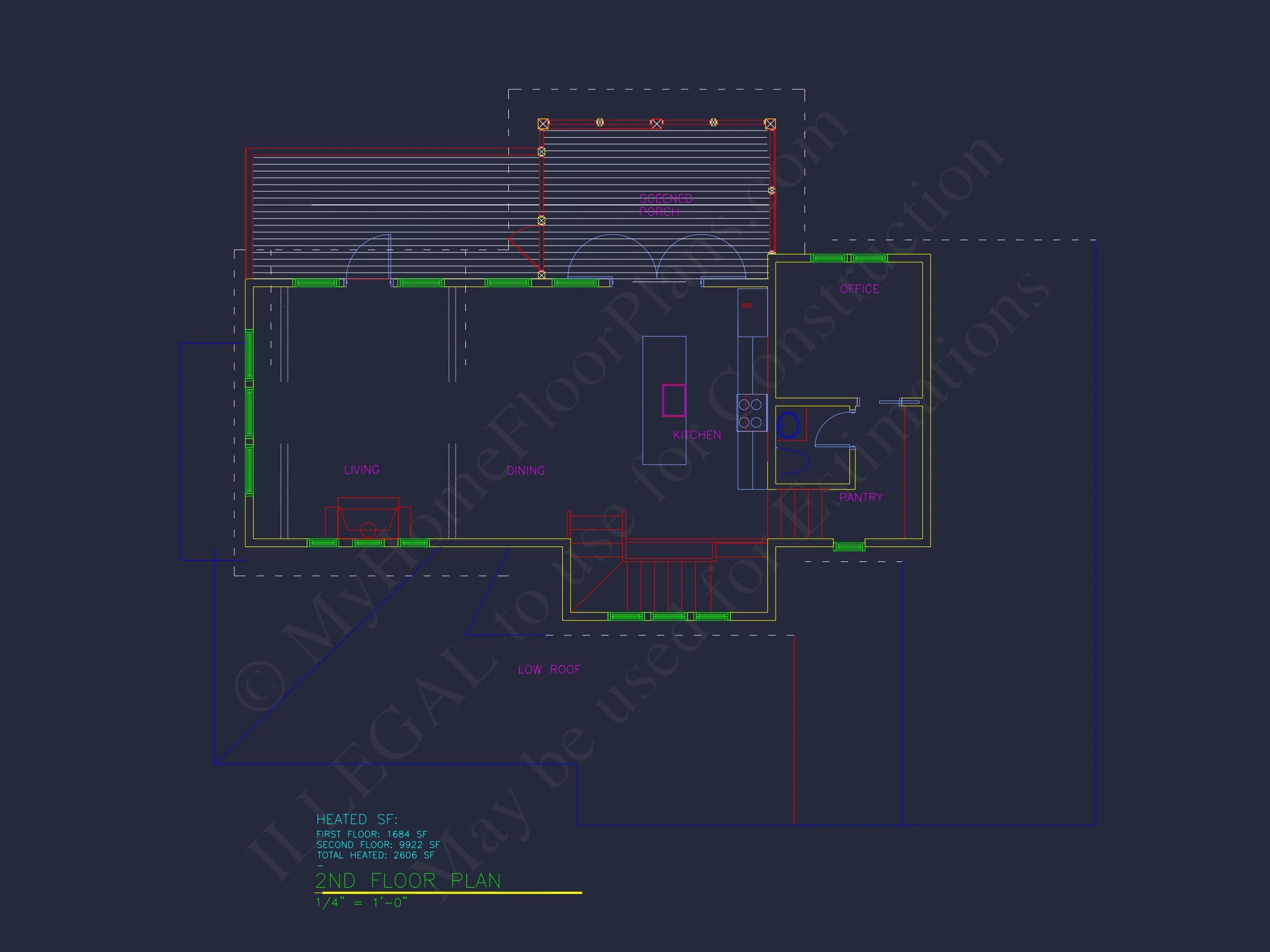 Spacious Coastal house Plan with CAD Floor Plans & Designs