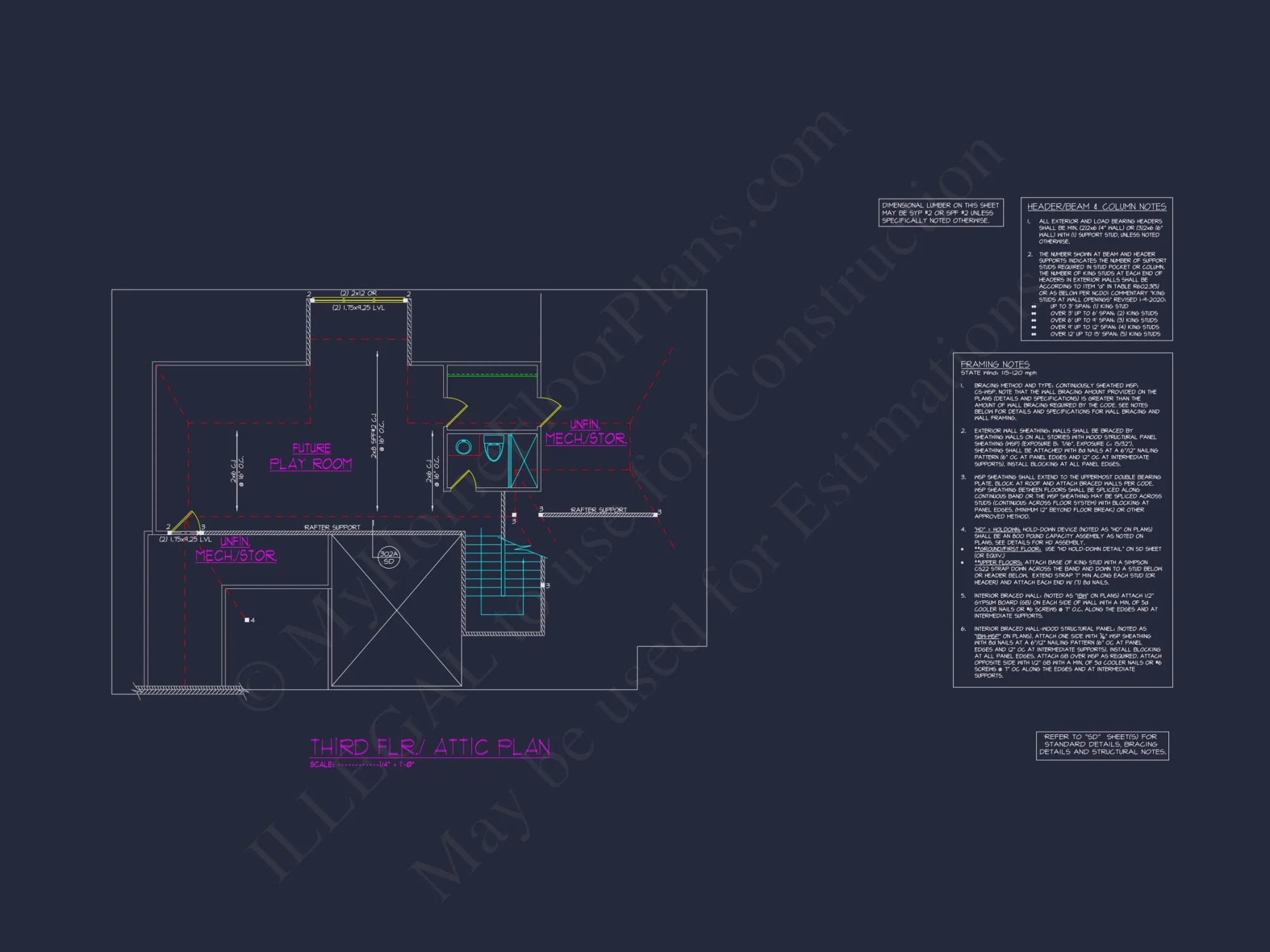 Elegant 3-Story house Plan with CAD Blueprint & Modern Designs