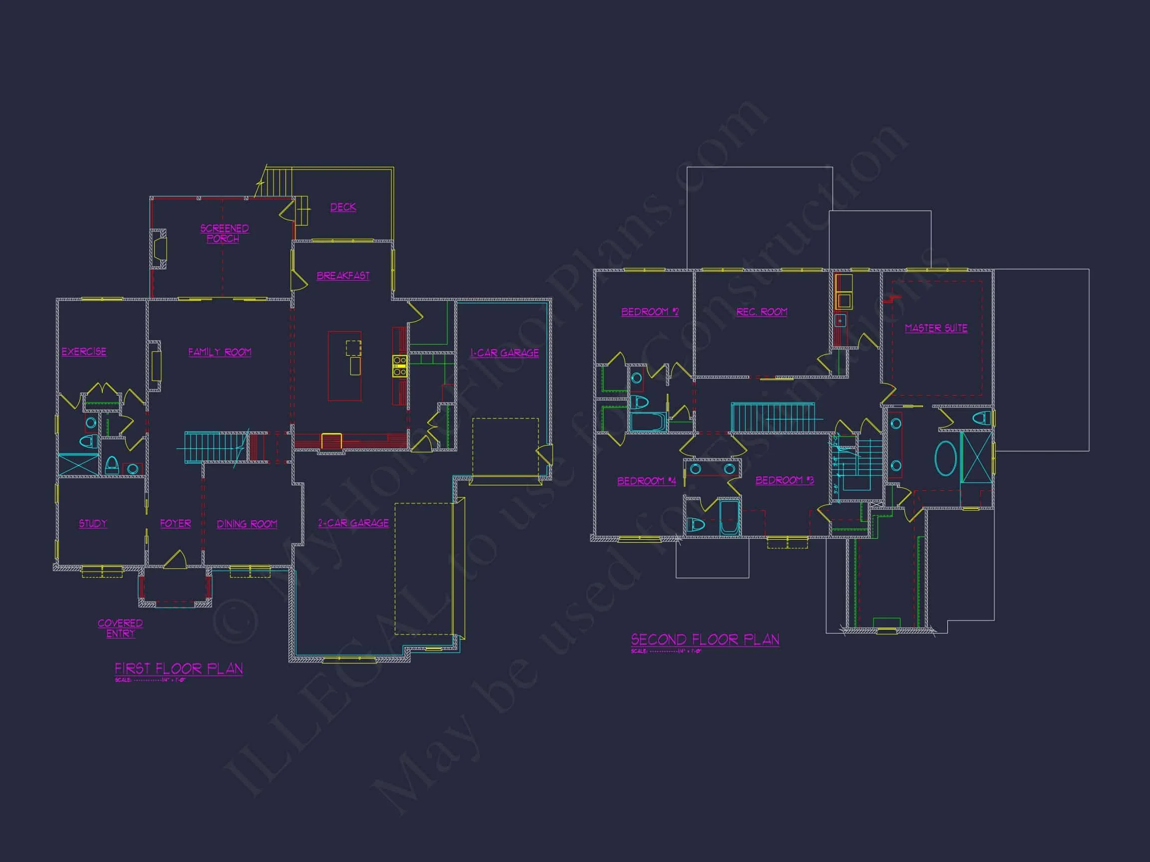 Elegant 3-Story house Plan with CAD Blueprint & Modern Designs