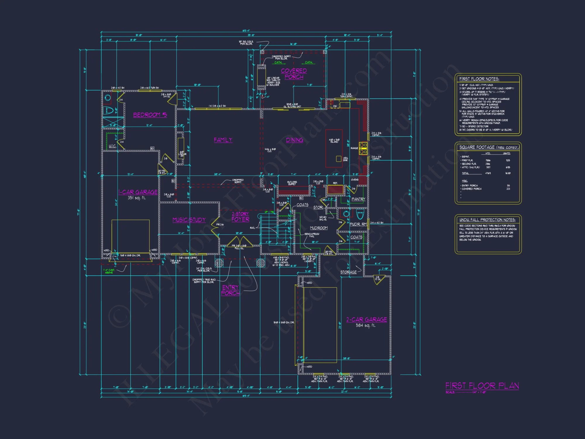 Transitional European house Plan with 3 Floors & CAD Designs