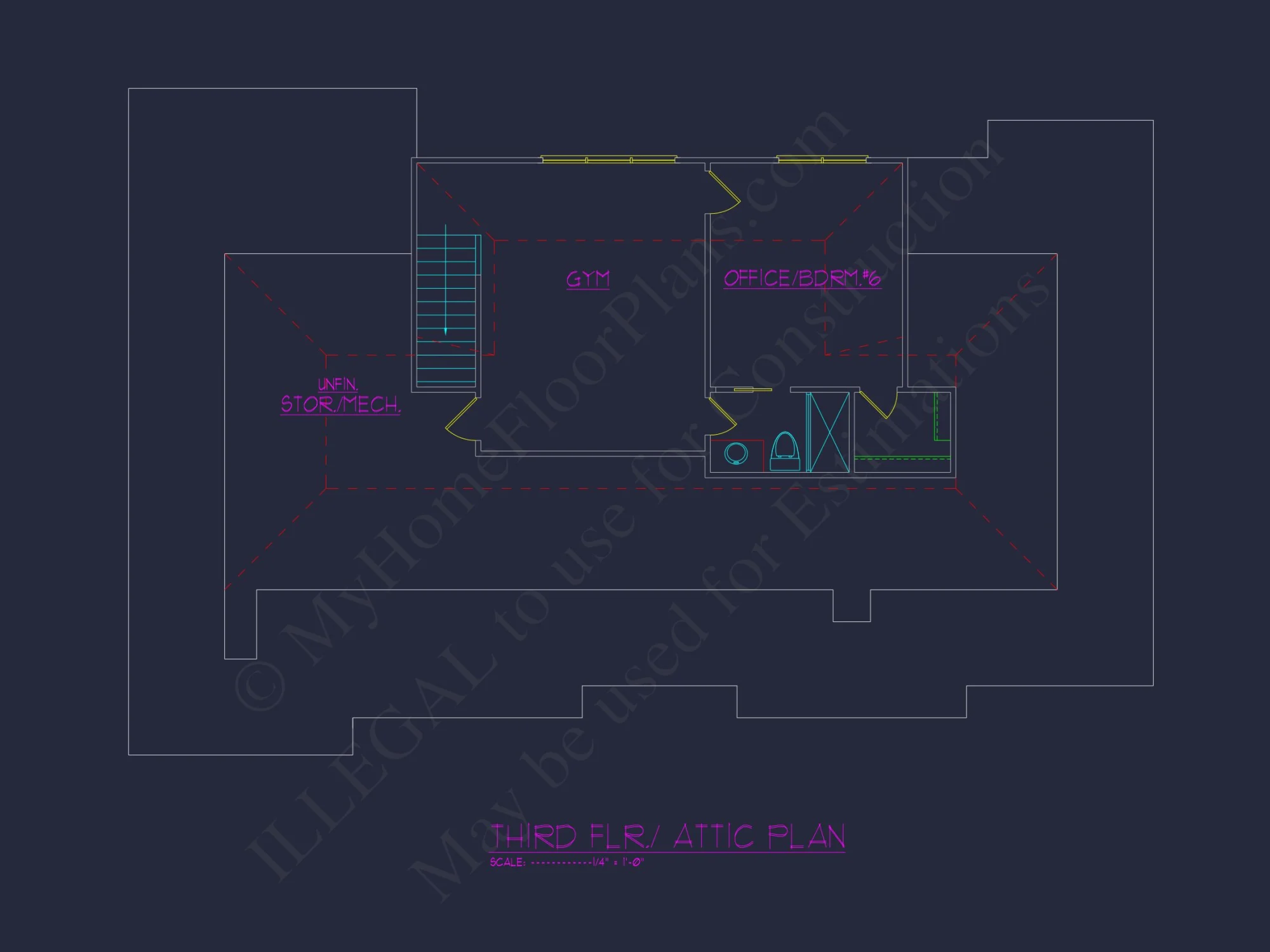 Transitional European house Plan with 3 Floors & CAD Designs