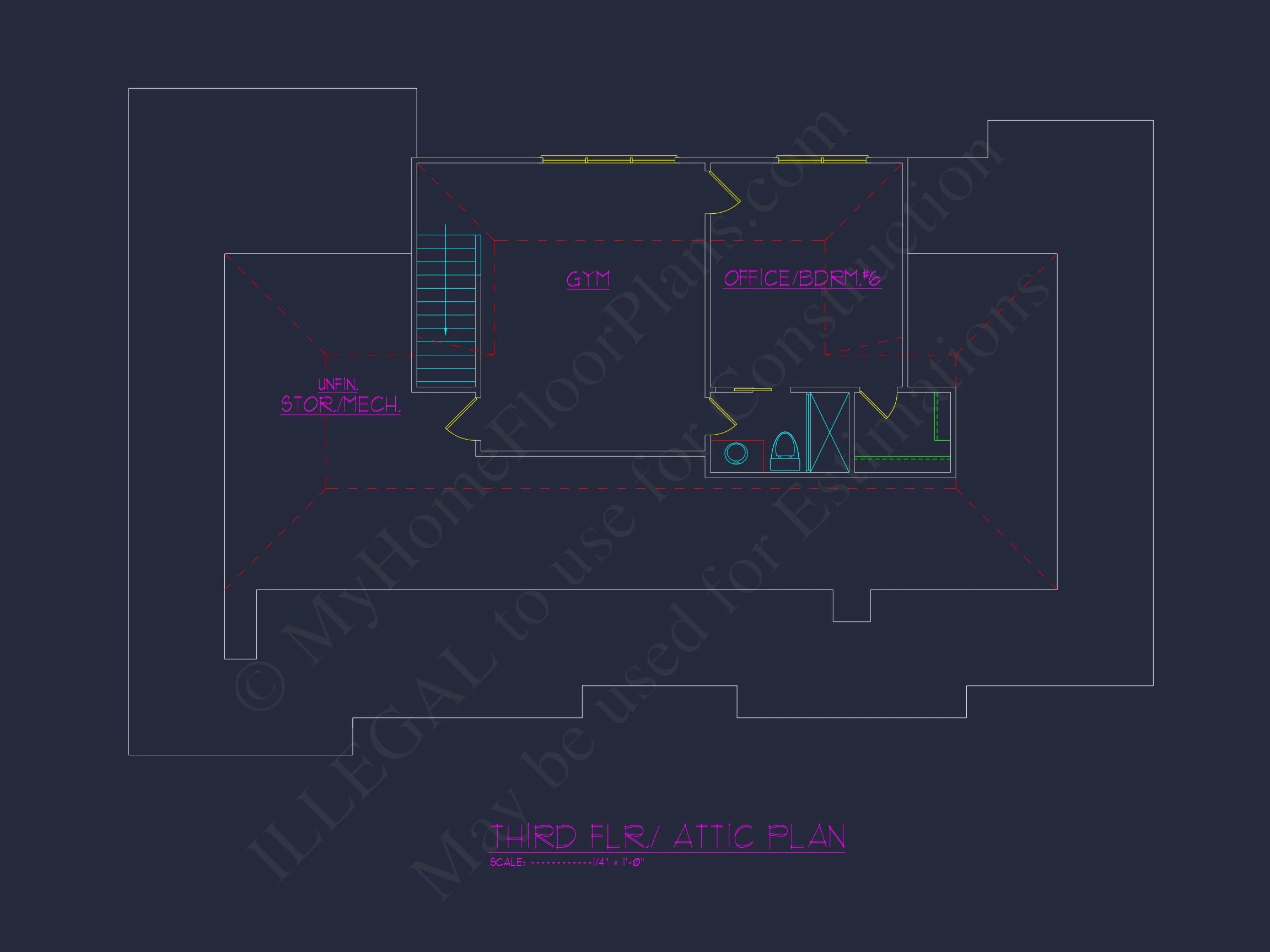20-1674 HOUSE PLAN - Transitional European House Plan with 3 Floors & CAD Designs 9 Transitional European house Plan with 3 Floors & CAD Designs