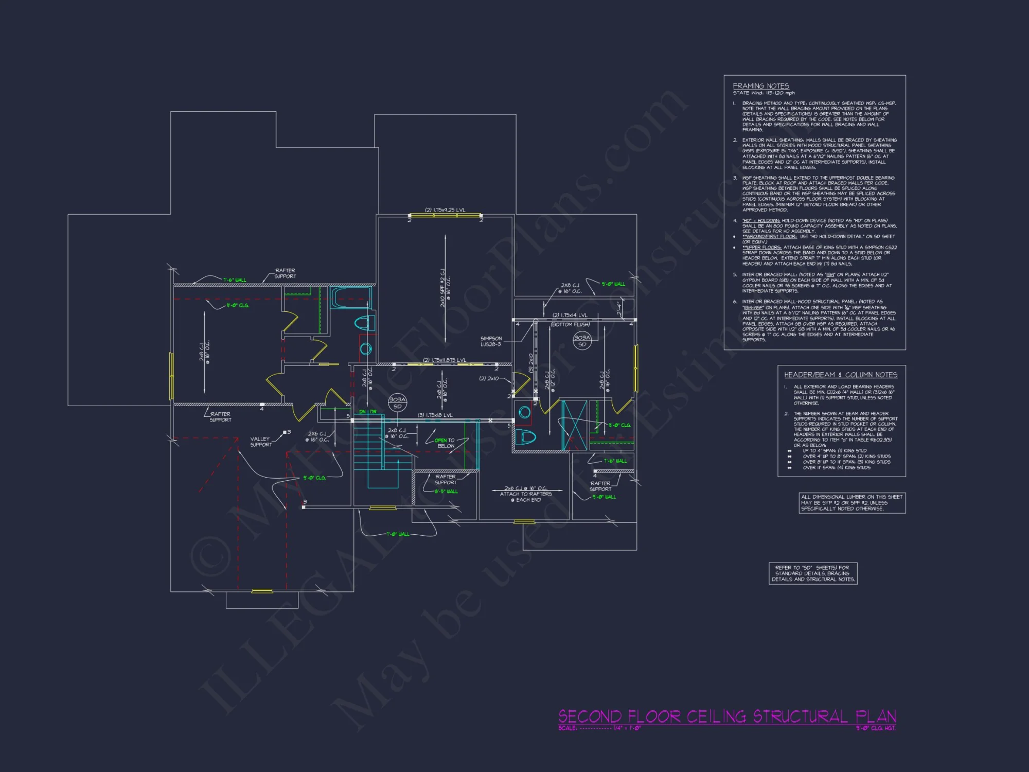 Spacious house Plan with Vaulted Ceilings, CAD Designs & Blueprint