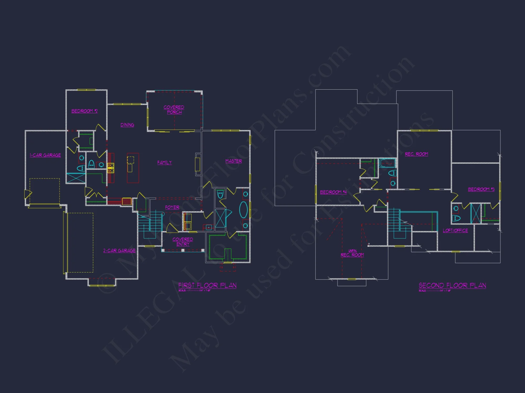 Spacious house Plan with Vaulted Ceilings, CAD Designs & Blueprint