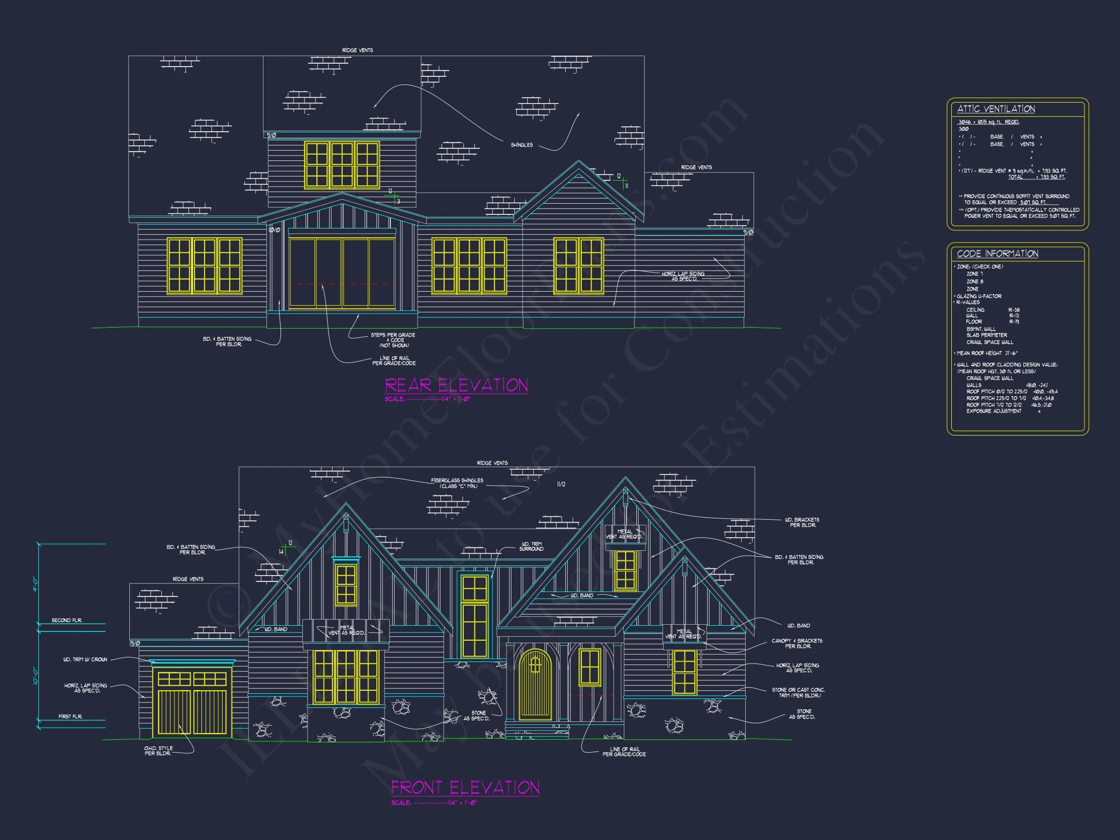 Spacious house Plan with Vaulted Ceilings, CAD Designs & Blueprint