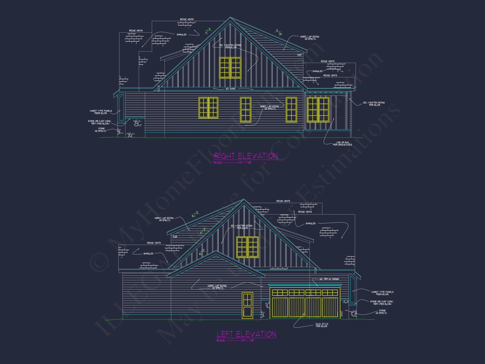 Spacious house Plan with Vaulted Ceilings, CAD Designs & Blueprint